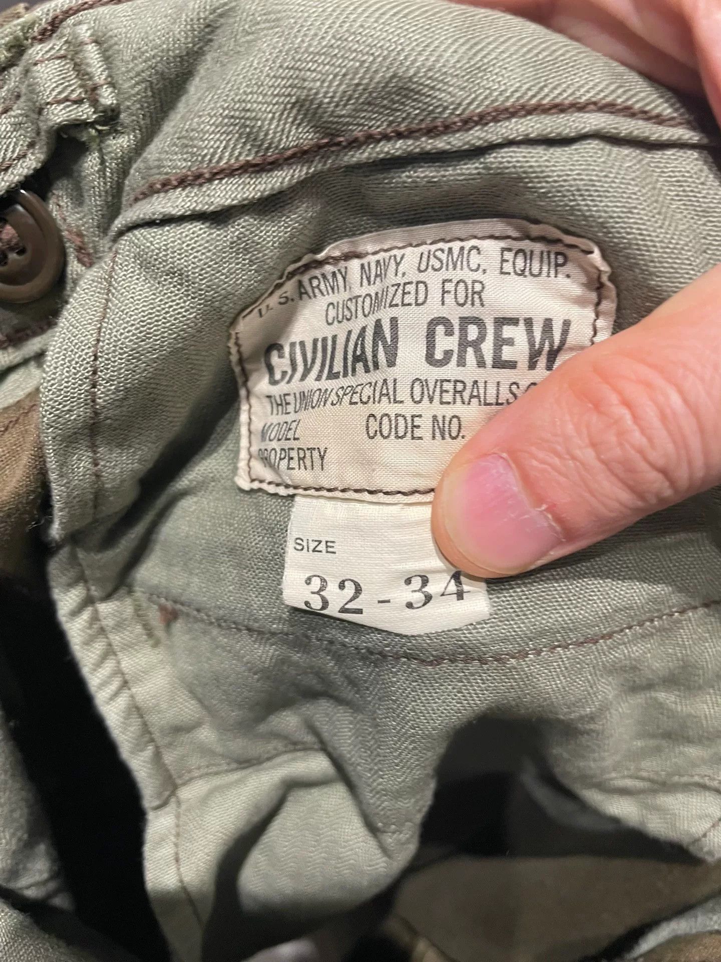 Freewheelers Freewheelers M-1943 Modified Trousers Size US 32 / EU 48 - 3 Thumbnail