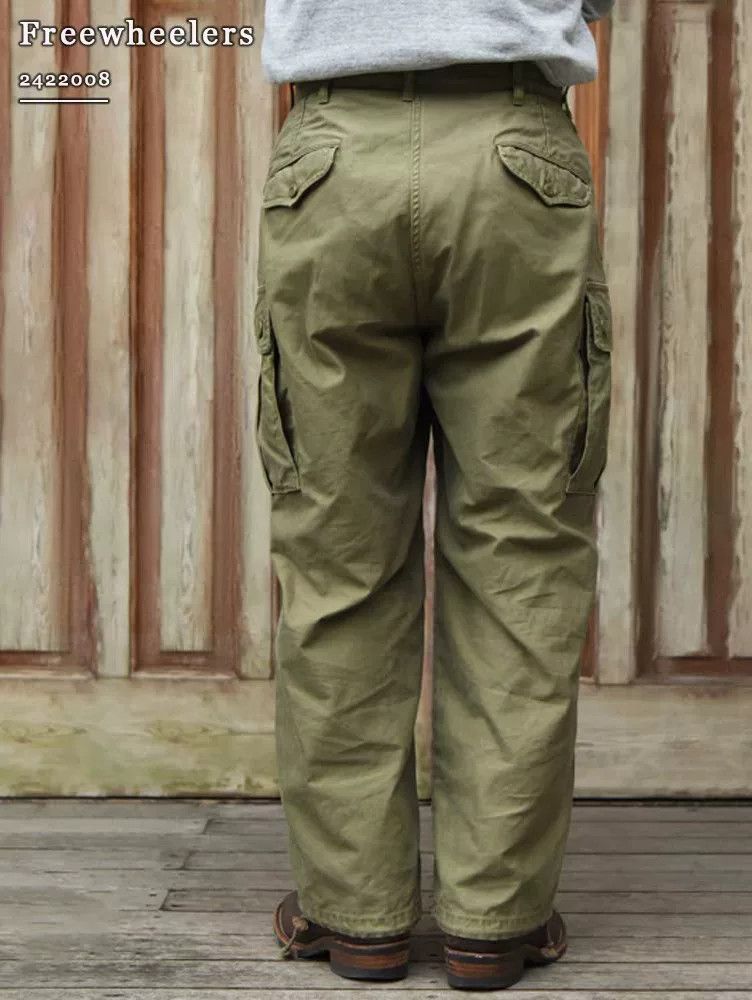 Freewheelers Military Style Cargo Pants W36L29 Size US 36 / EU 52 - 2 Thumbnail
