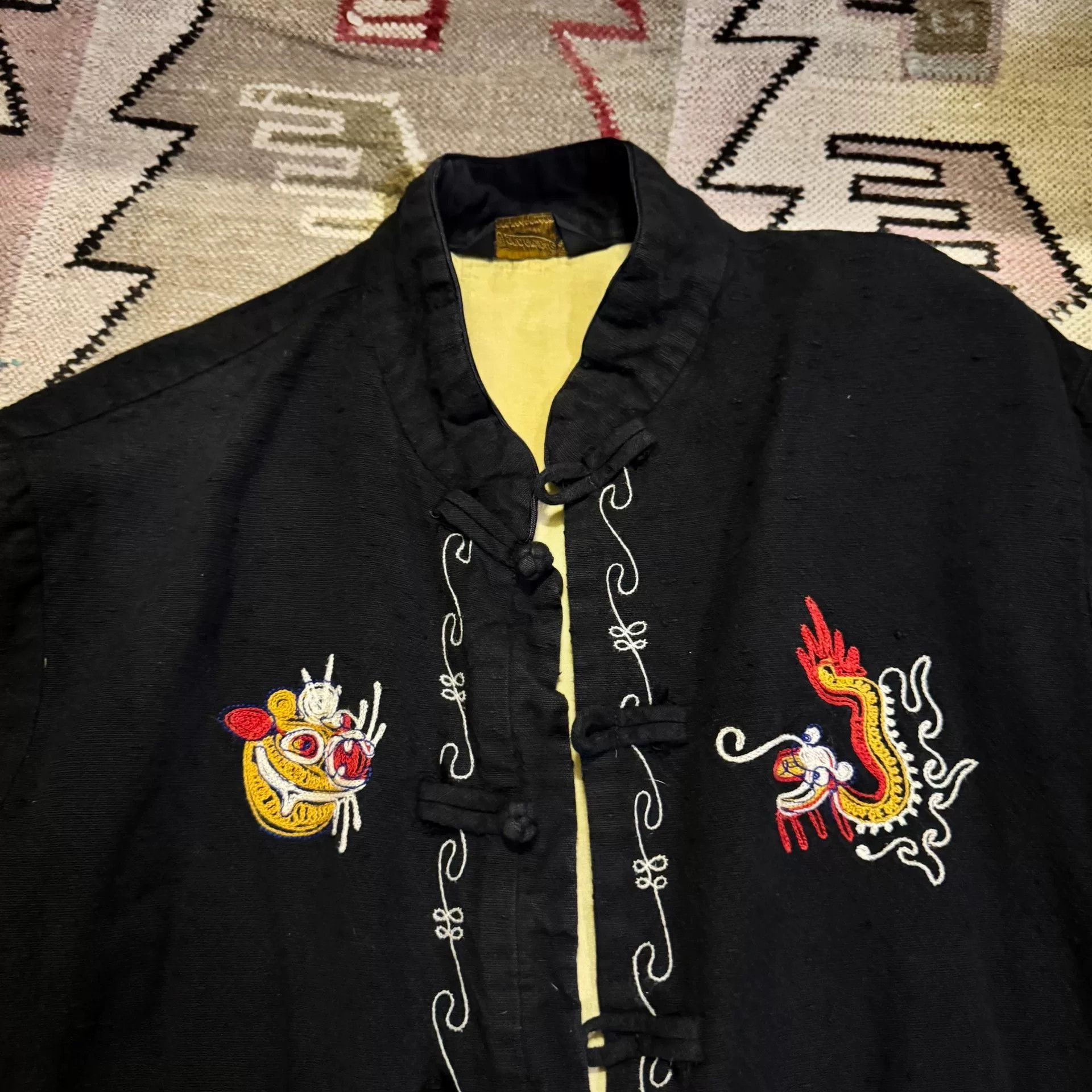 Tenderloin Black Embroidered Asian Style Jacket Size US M / EU 48-50 / 2 - 2 Thumbnail