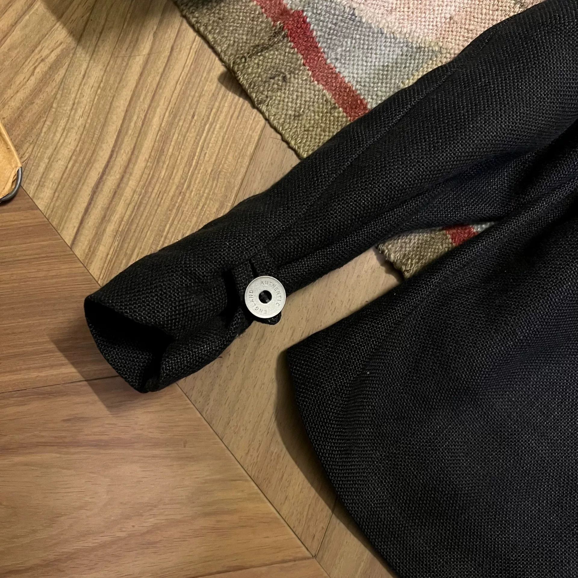 Nigel Cabourn Black Irish Linen Jacket by Nigel Cabourn Size US M / EU 48-50 / 2 - 6 Thumbnail