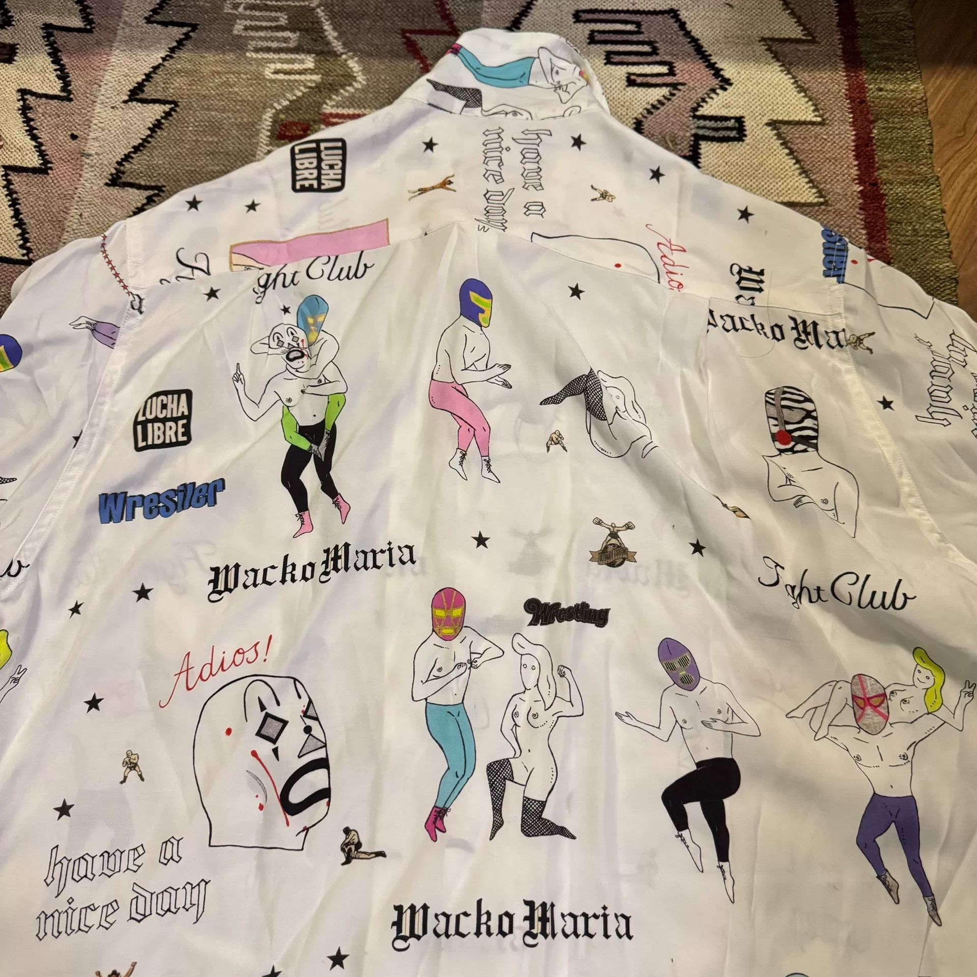 Wacko Maria Wacko Maria Wrestling Shirt Summer Style Size US M / EU 48-50 / 2 - 5 Thumbnail