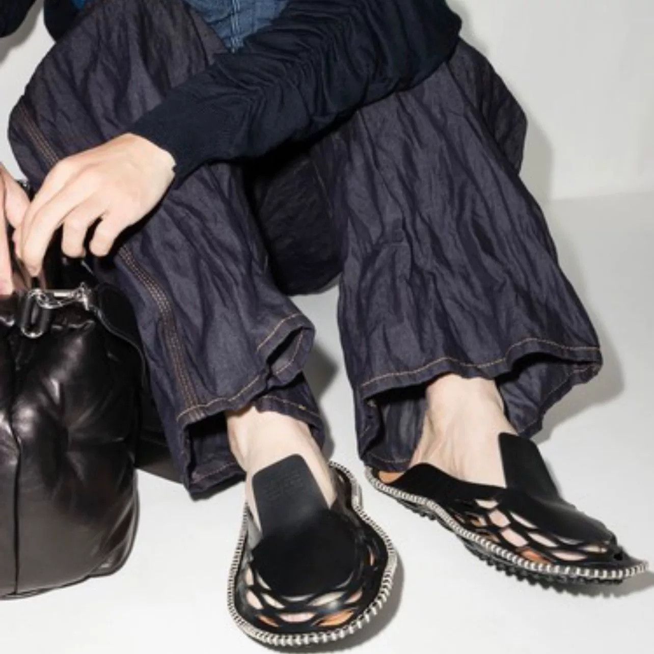 Maison Margiela Maison Margiela Black Sandals Size 43 Size US 10 / EU 43 - 3 Thumbnail
