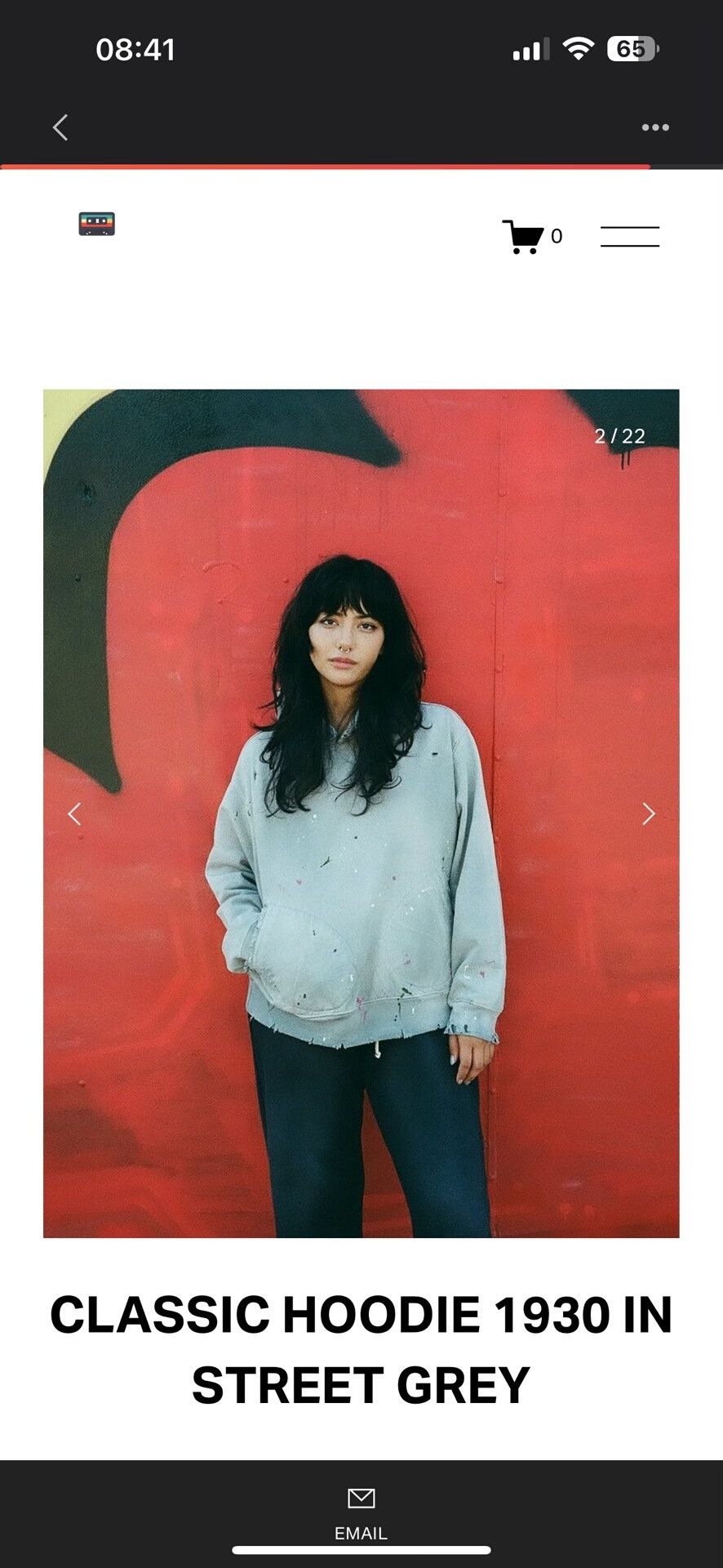 MOOJIMOOJIUS Classic Hoodie in Street Grey Size US M / EU 48-50 / 2 - 7 Thumbnail