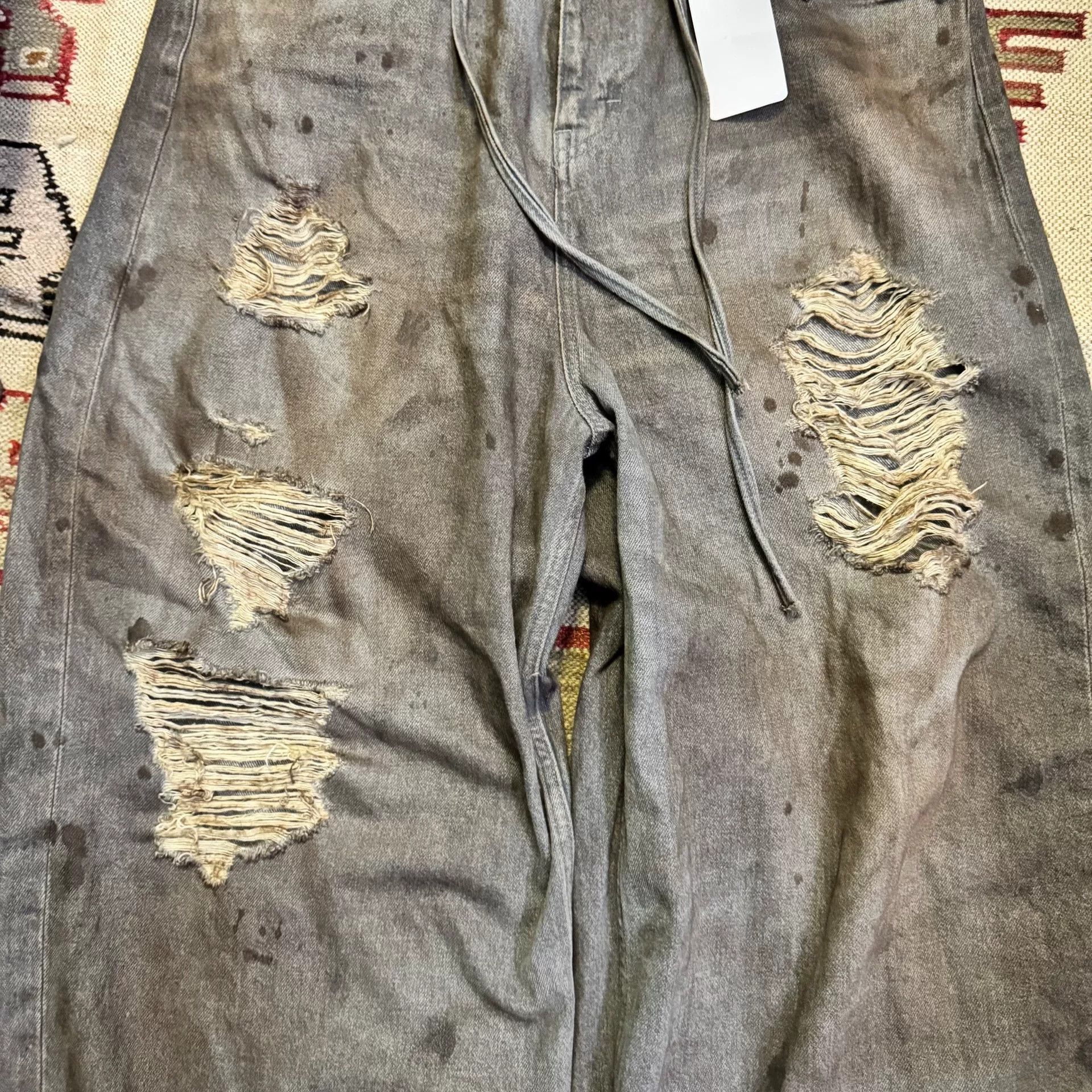 DISCOVERED Distressed Japanese Denim Pants Size US 28 / EU 44 - 3 Thumbnail