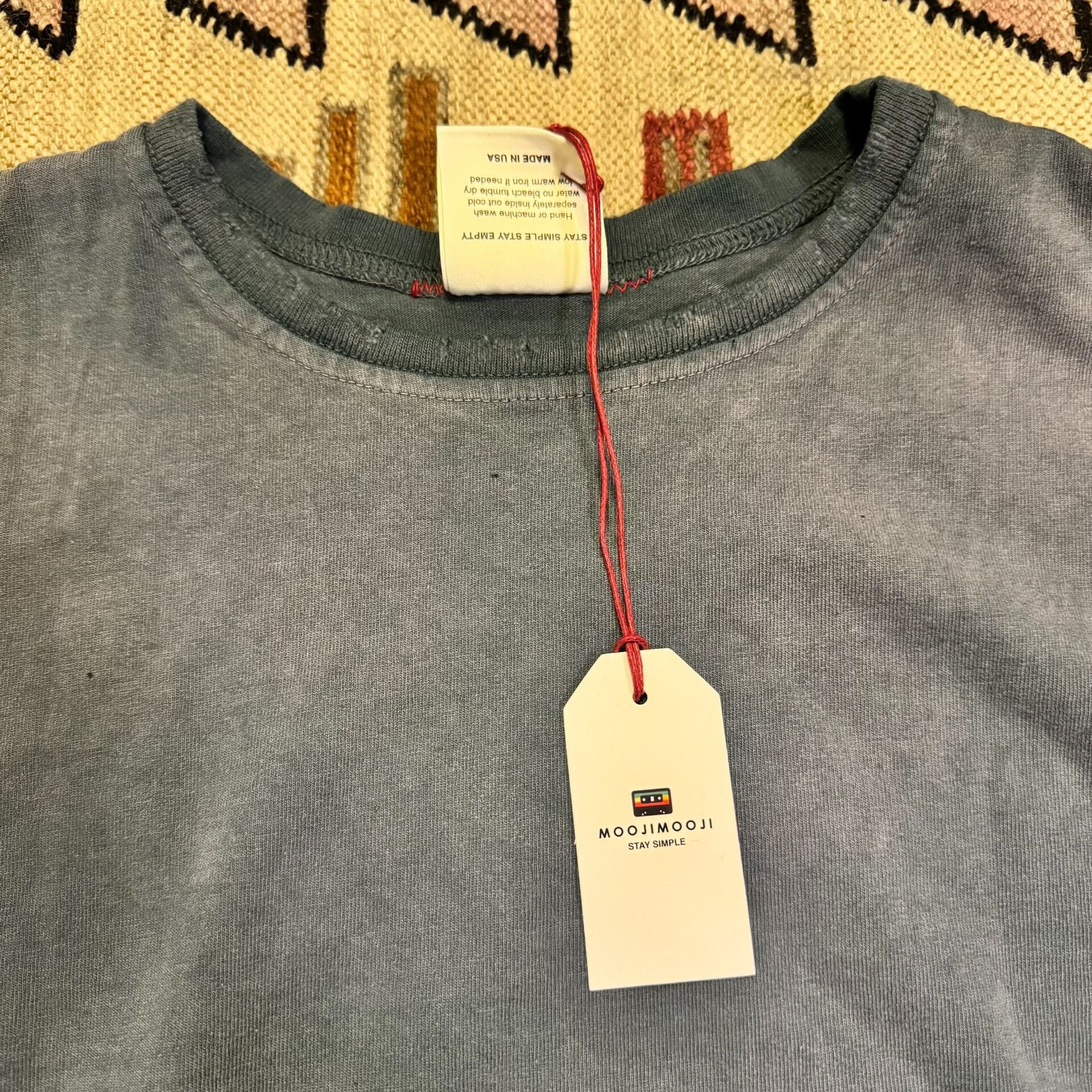 MOOJIMOOJIUS Oversized Crop T-Shirt Sun Fade Green Size US M / EU 48-50 / 2 - 3 Thumbnail