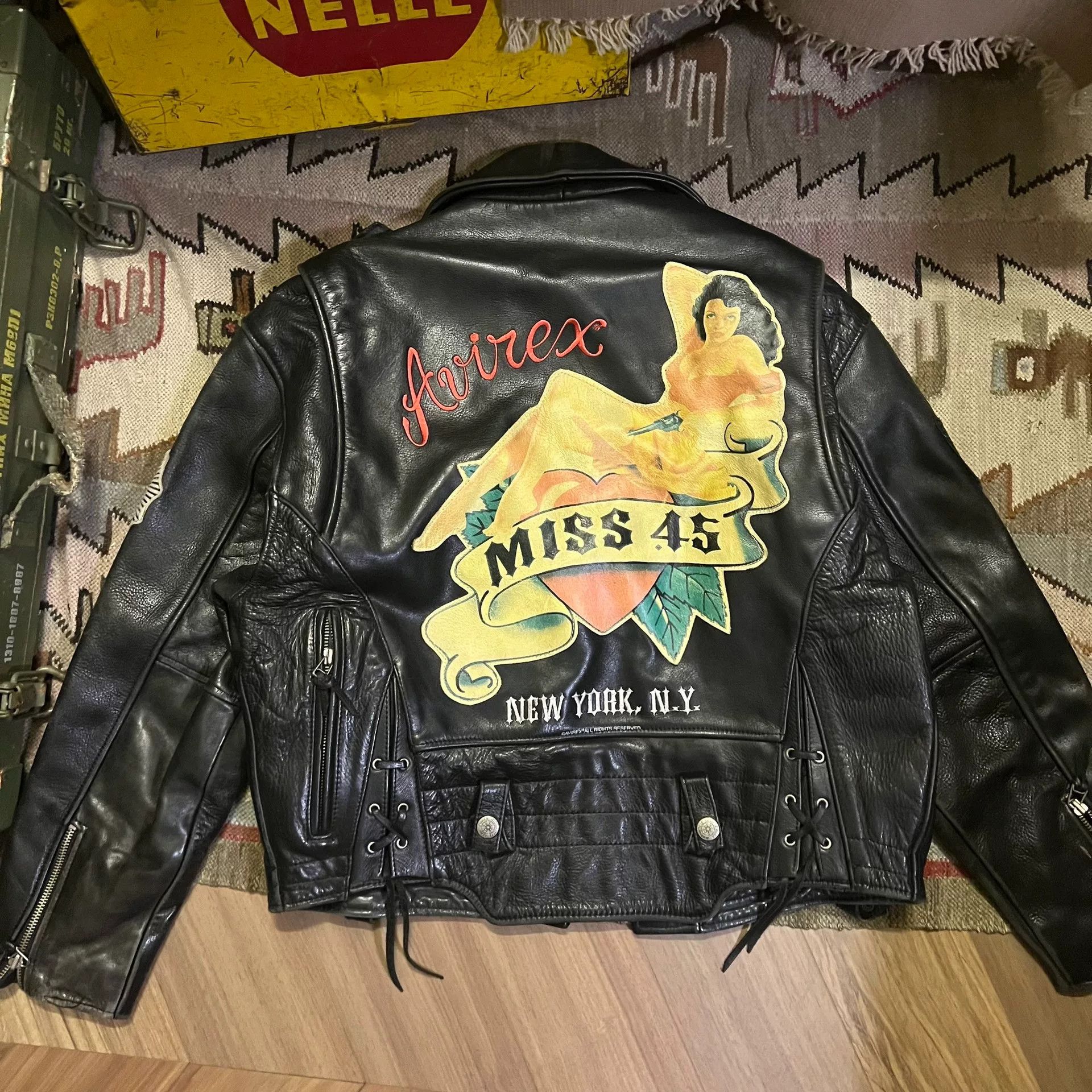 Avirex 90s Vintage Avirex Riders Jacket Size US S / EU 44-46 / 1 - 2 Thumbnail