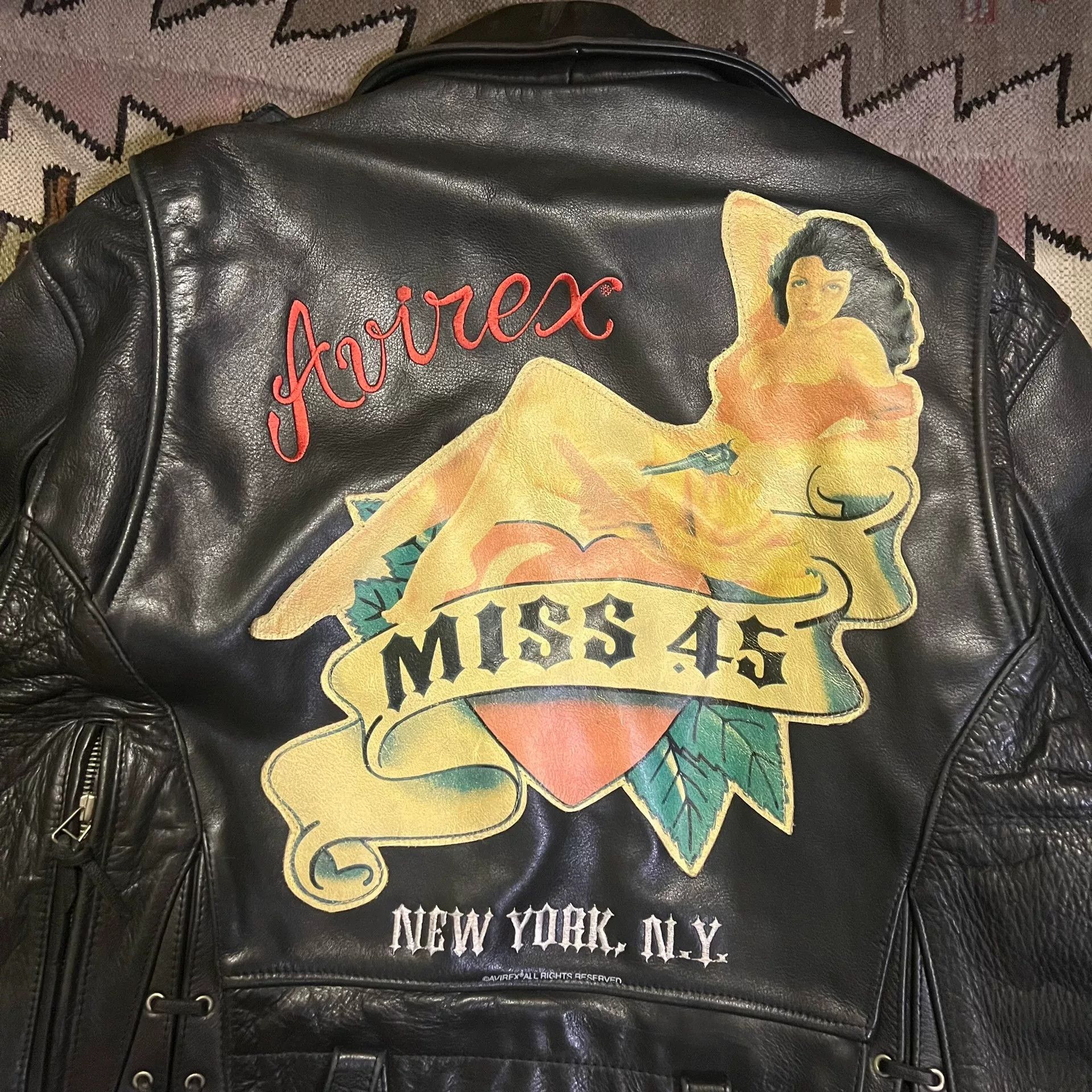 Avirex 90s Vintage Avirex Riders Jacket Size US S / EU 44-46 / 1 - 5 Thumbnail