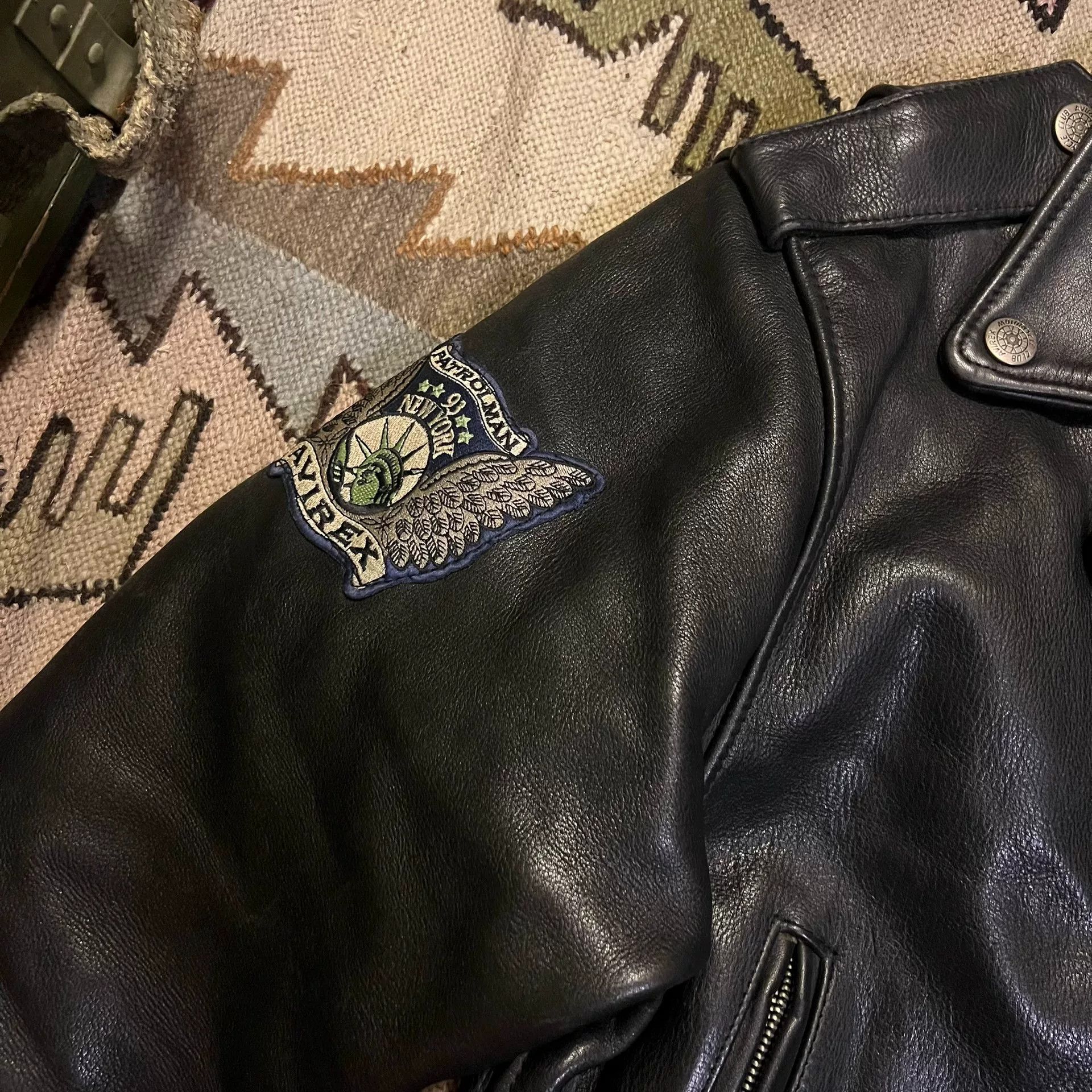 Avirex 90s Vintage Avirex Riders Jacket Size US S / EU 44-46 / 1 - 7 Thumbnail