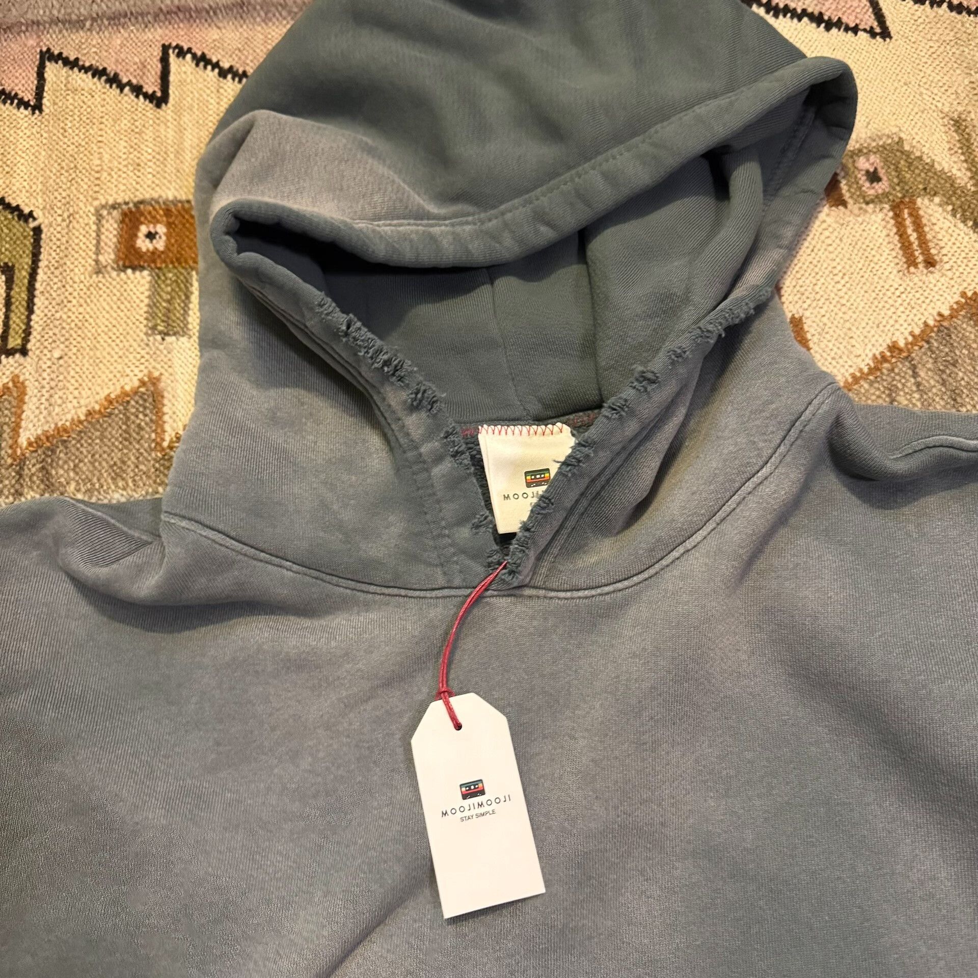 MOOJIMOOJIUS Oversized Crop Hoodie Aged Emerald Green Size US M / EU 48-50 / 2 - 2 Thumbnail