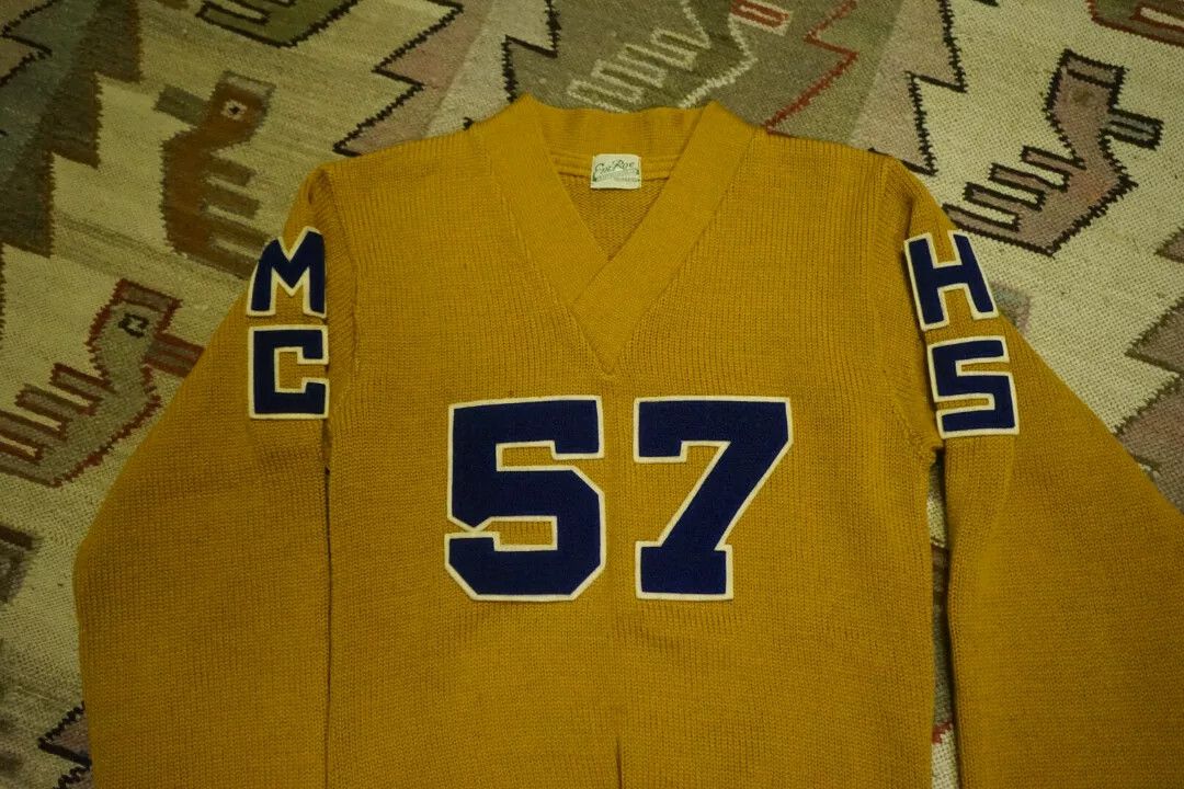 Vintage Vintage 1950s Wool Letterman Sweater Size US M / EU 48-50 / 2 - 4 Thumbnail