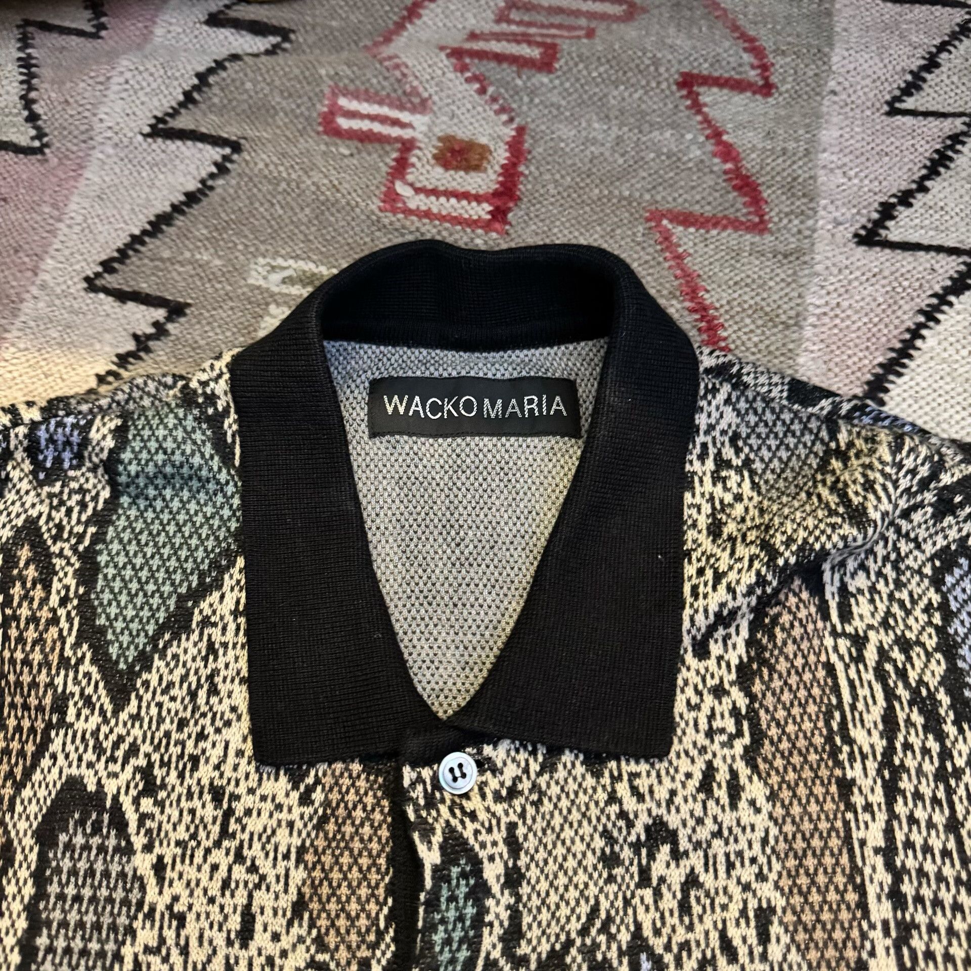 Wacko Maria Wacko Maria Snake Print Long Sleeve Polo Size US M / EU 48-50 / 2 - 2 Thumbnail