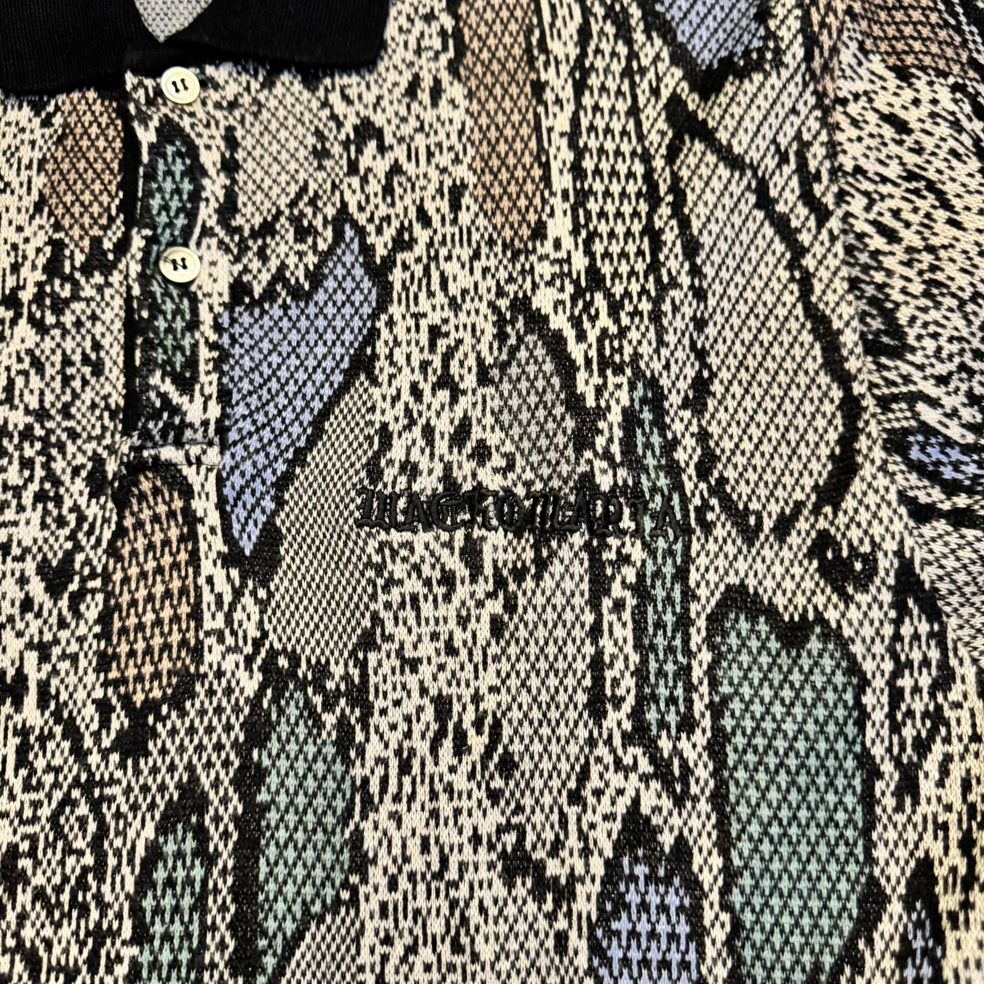 Wacko Maria Wacko Maria Snake Print Long Sleeve Polo Size US M / EU 48-50 / 2 - 3 Thumbnail