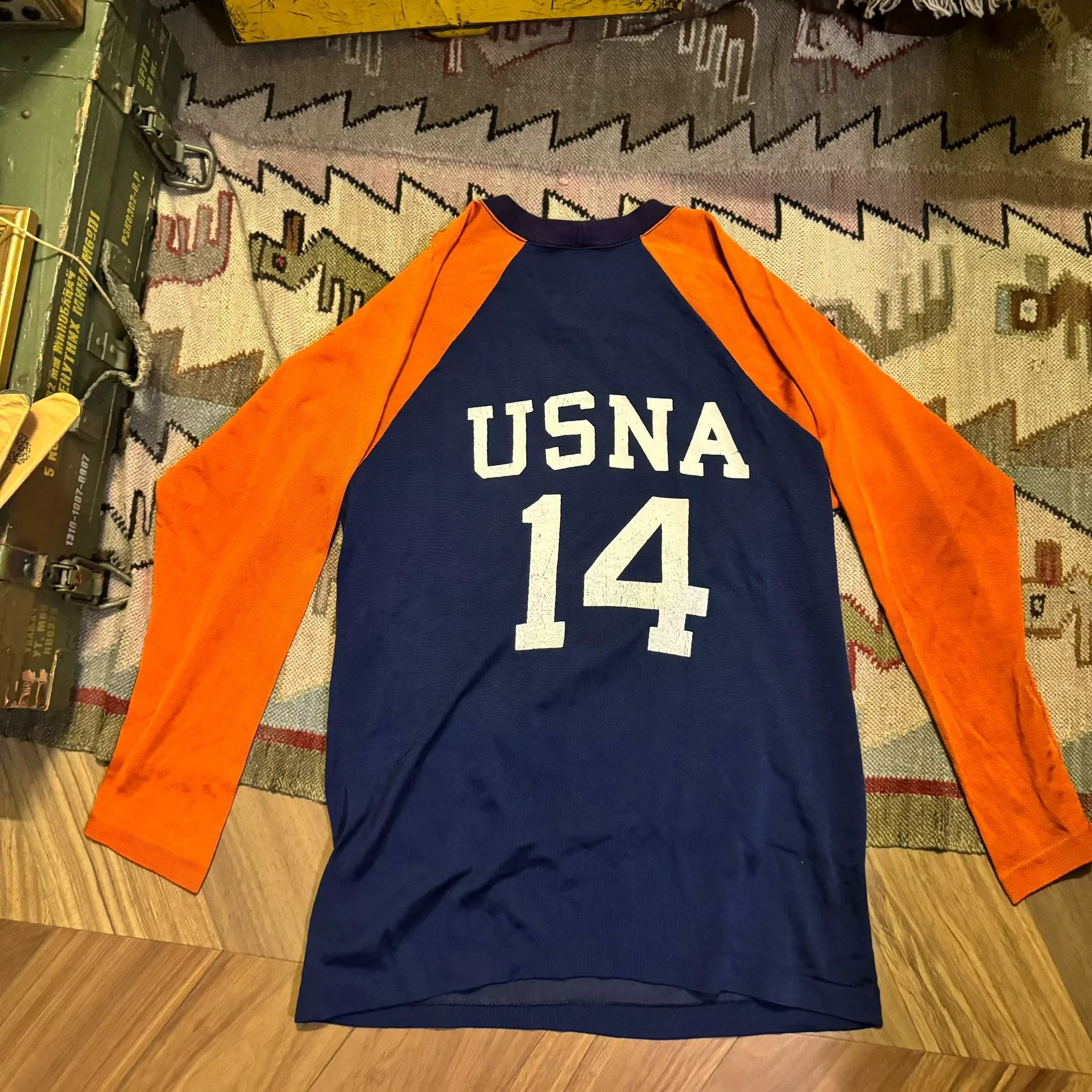 Champion Vintage 70s USNA Champion Raglan Tee Size US XS / EU 42 / 0 - 2 Thumbnail
