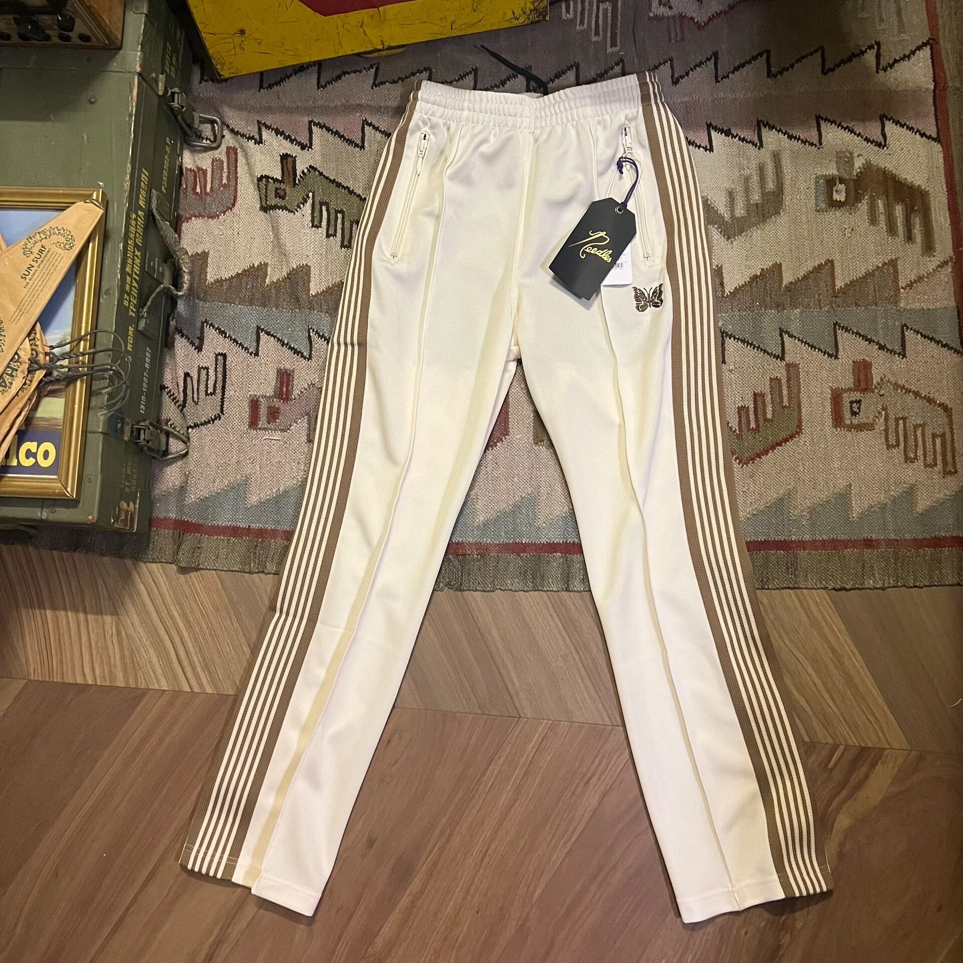 Needles New Needles Athletic Pants in White Size US 26 / EU 42 - 2 Thumbnail