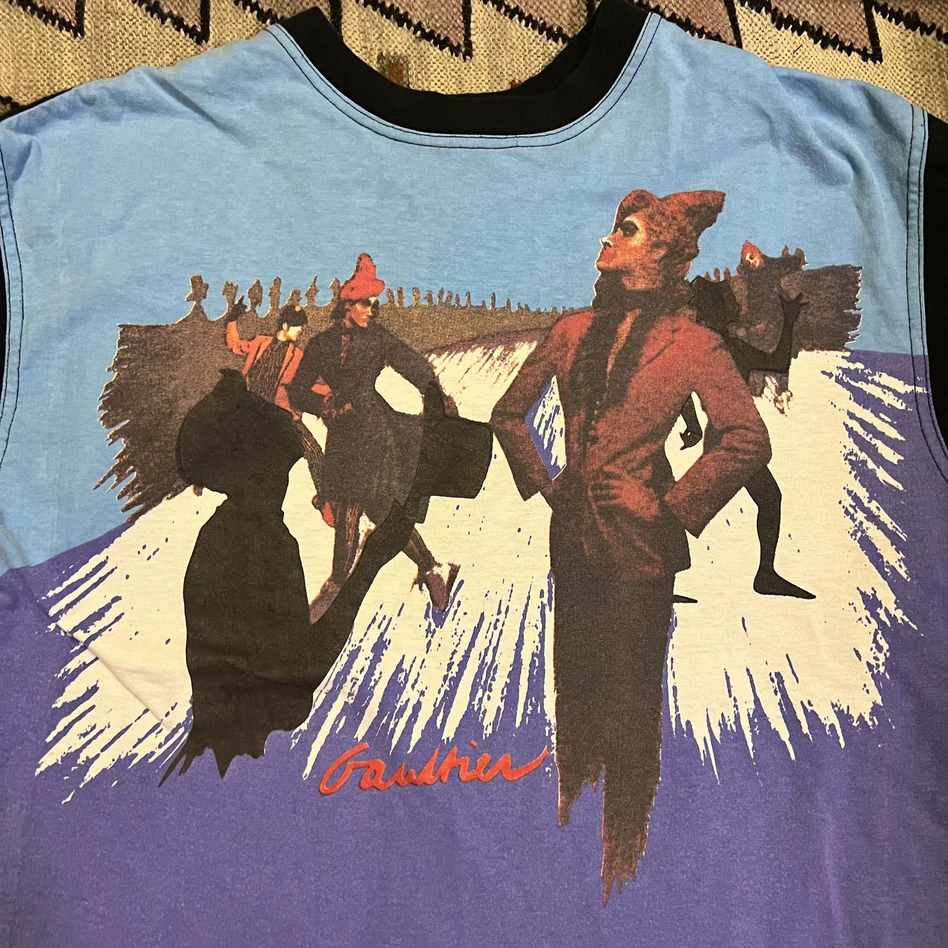 Jean Paul Gaultier Japanese Vintage Fashion Tee Size US M / EU 48-50 / 2 - 2 Thumbnail