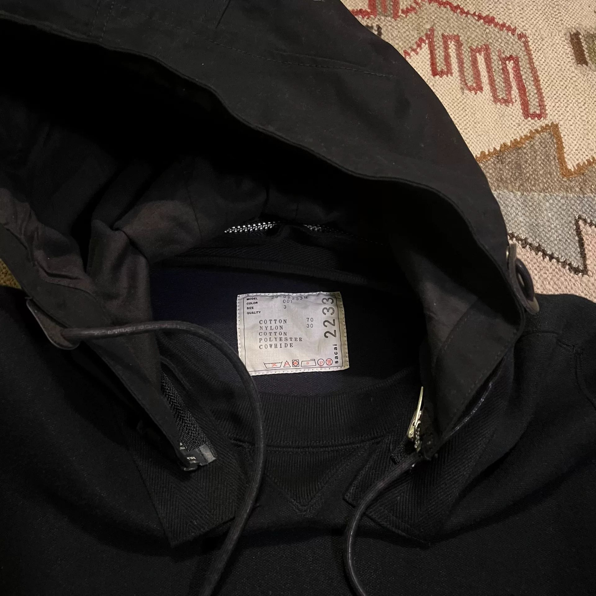 Comme des Garcons Japanese Sacai Hoodie Remake Deconstruction Size US L / EU 52-54 / 3 - 3 Thumbnail