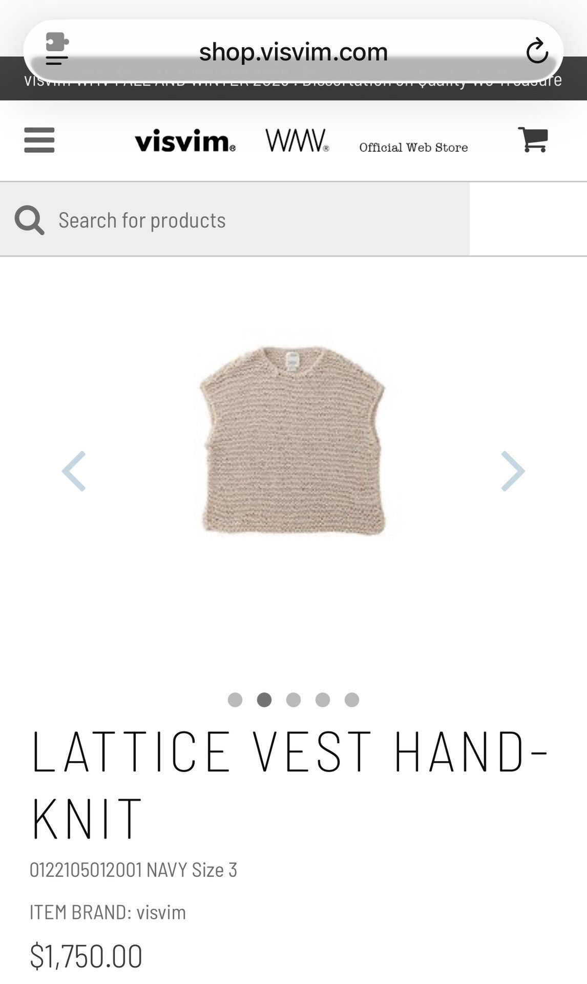 Visvim Visvim Lattice Hand-Knit Vest Size US XL / EU 56 / 4 - 8 Thumbnail