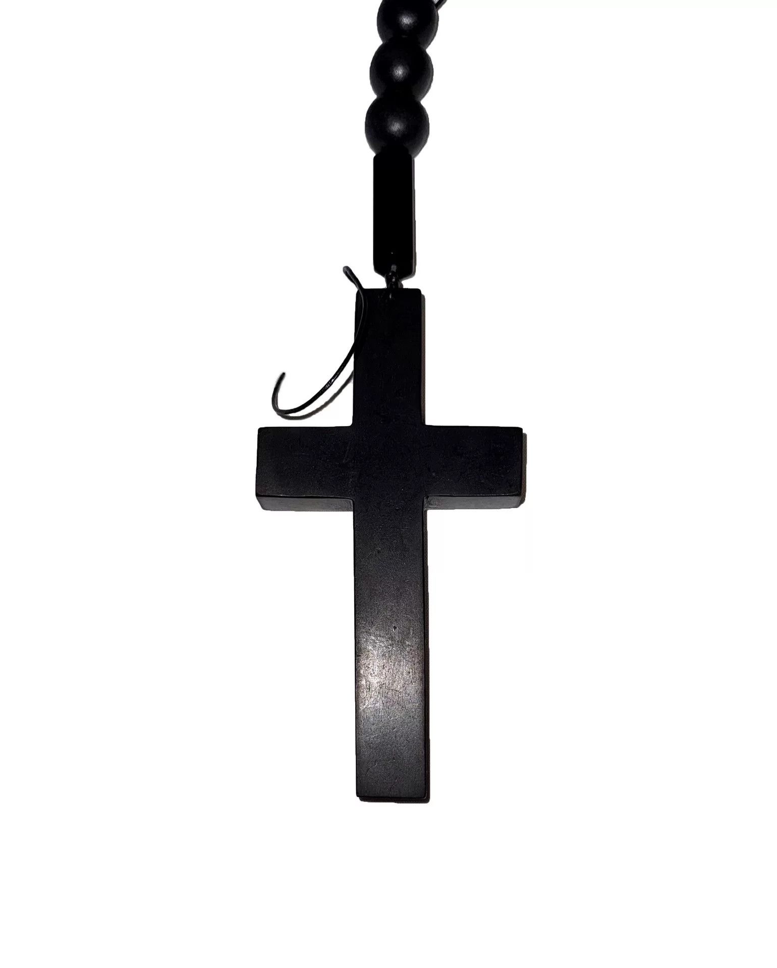 Number (N)ine Handmade Black Wooden Cross Necklace Size ONE SIZE - 4 Thumbnail