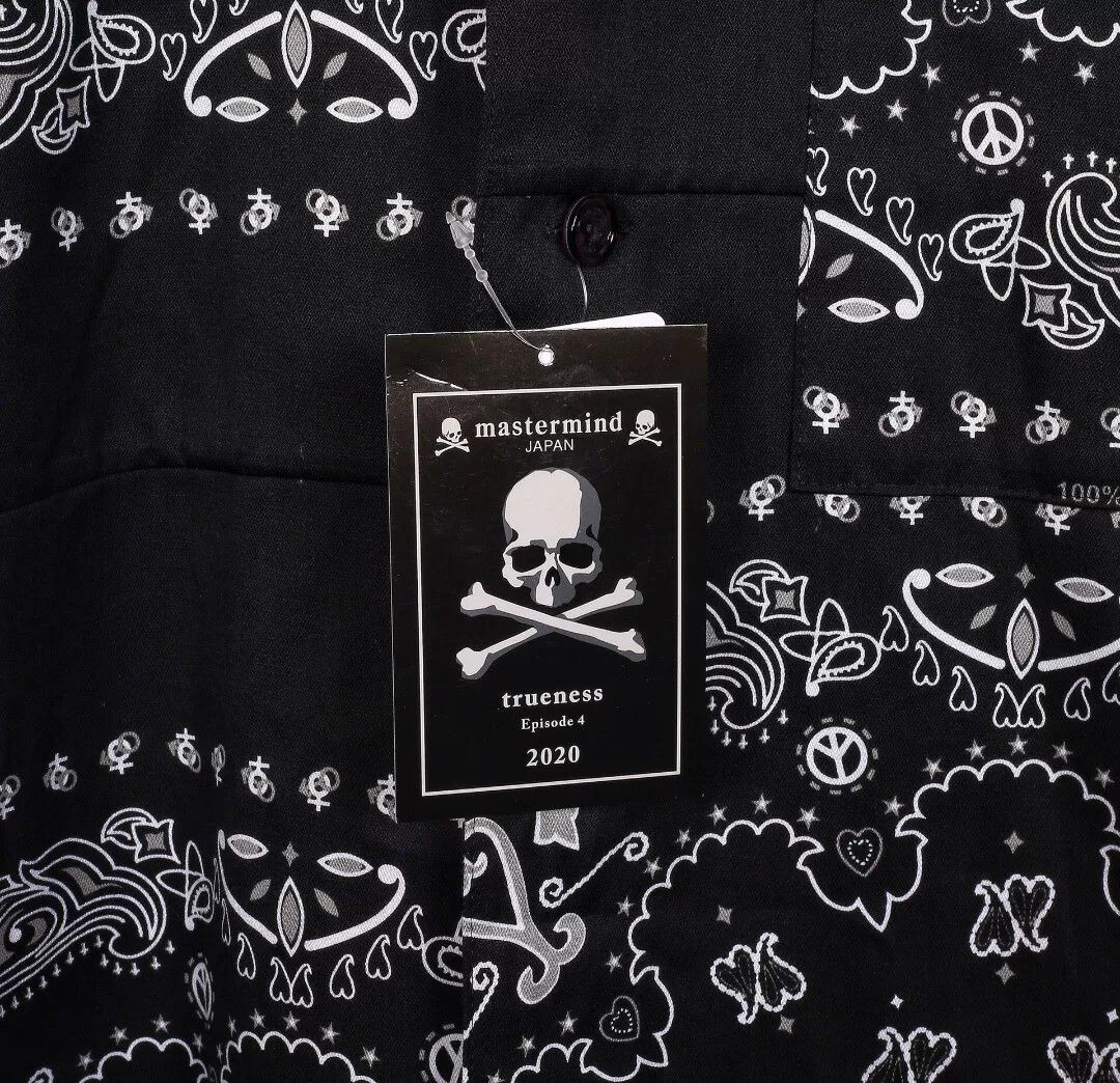 Mastermind Japan Mastermind Japan Black Bandana Print Shirt Size US S / EU 44-46 / 1 - 4 Thumbnail