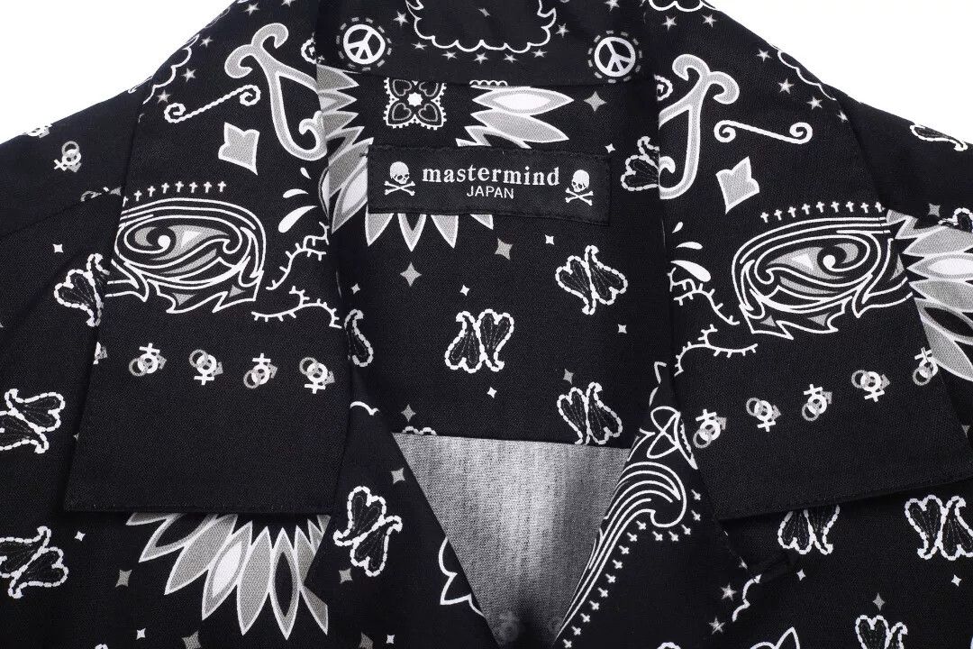 Mastermind Japan Mastermind Japan Black Bandana Print Shirt Size US S / EU 44-46 / 1 - 5 Thumbnail