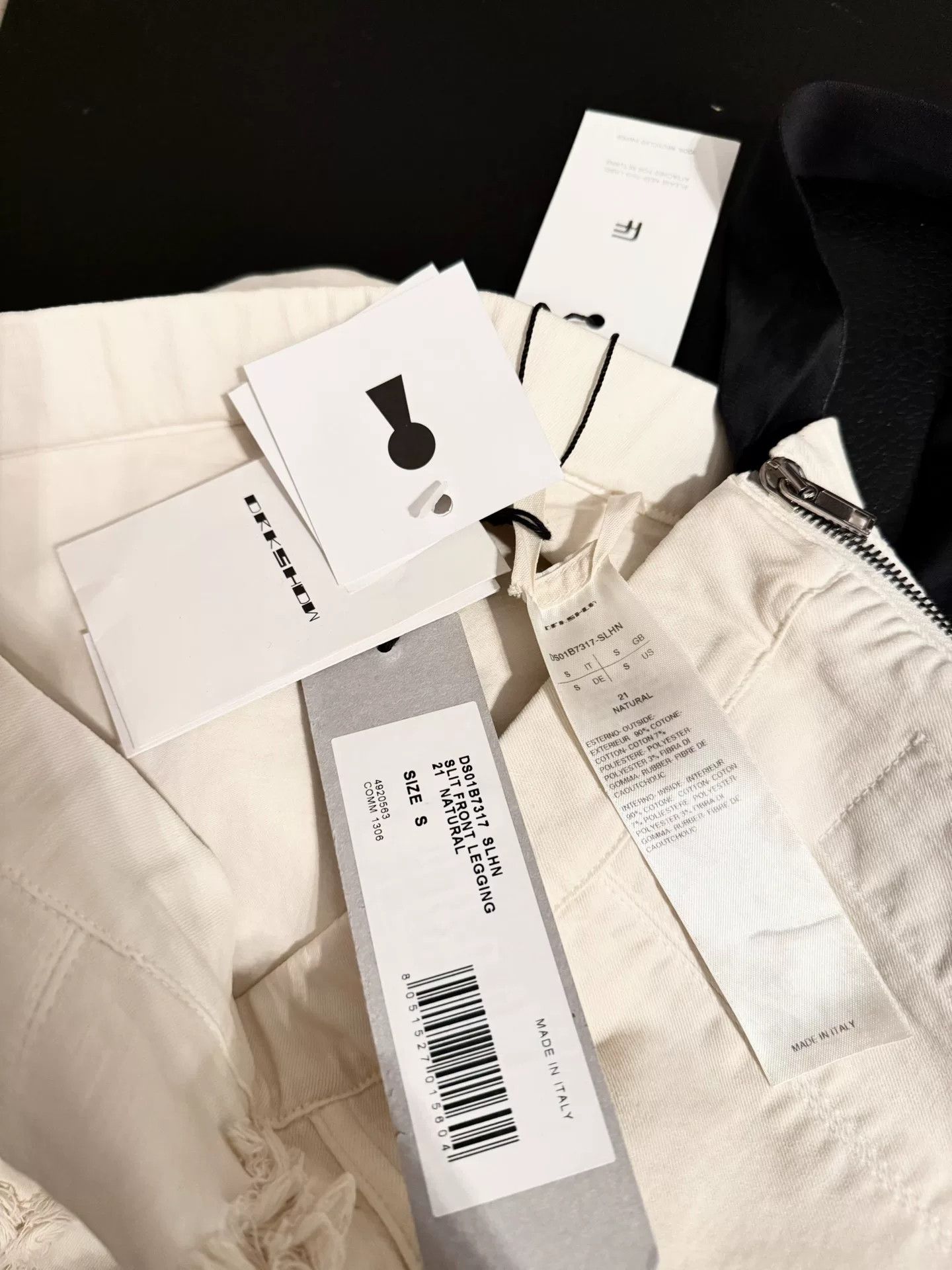 Rick Owens Drkshdw Rick Owens DRKSHDW Distressed Beige Skinny Jeans Size 27" / US 4 / IT 40 - 6 Thumbnail