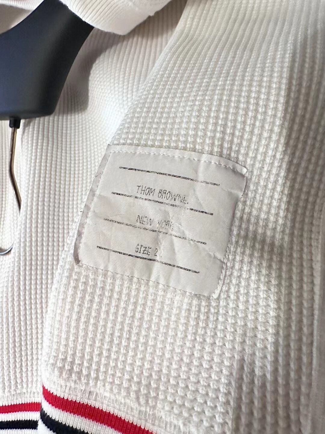 Thom Browne Thom Browne White Knit Sweater for Men Size US M / EU 48-50 / 2 - 3 Thumbnail