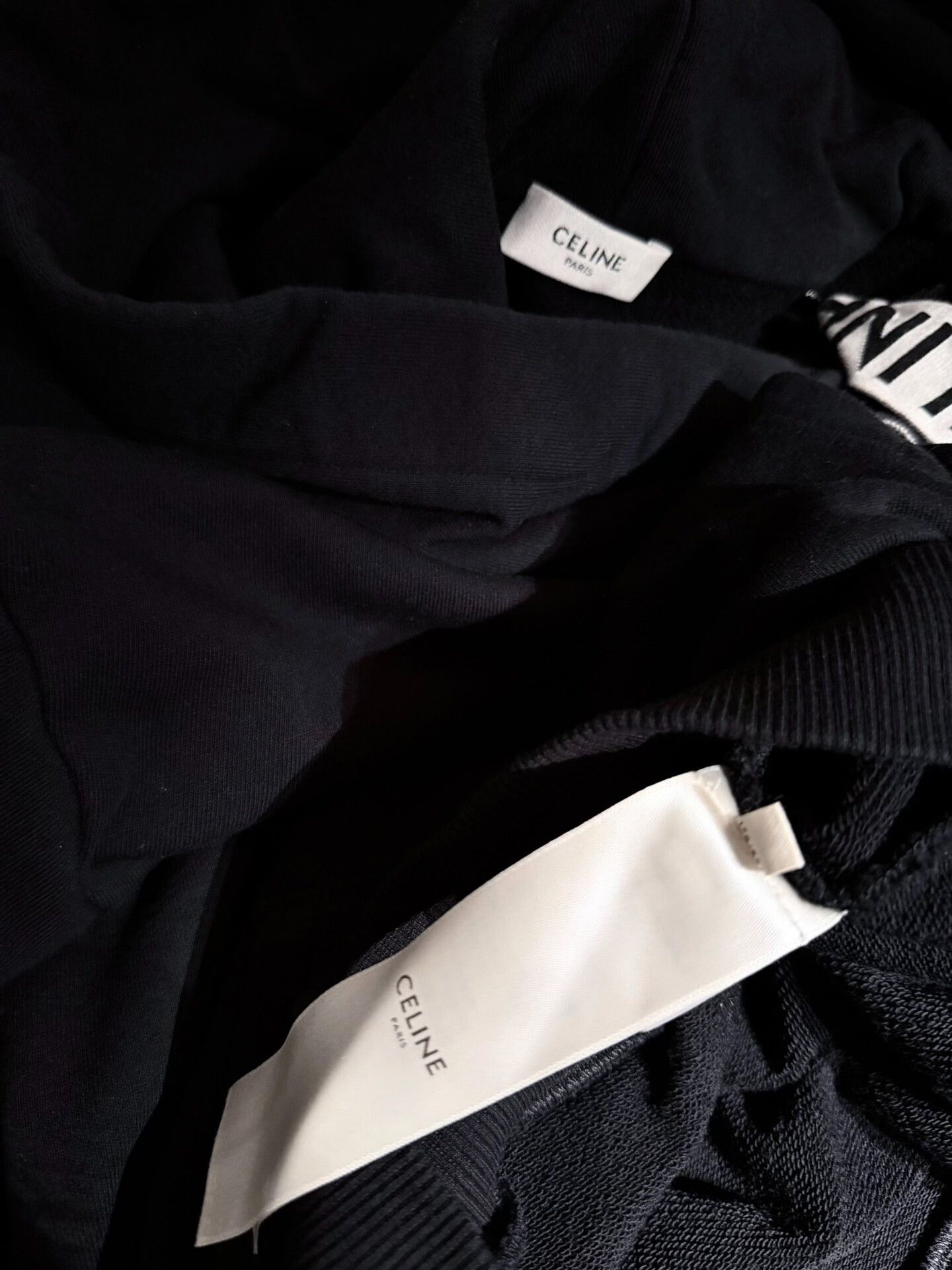 Celine Celine Black Hooded Long Sleeve Sweatshirt Size M / US 6-8 / IT 42-44 - 3 Thumbnail