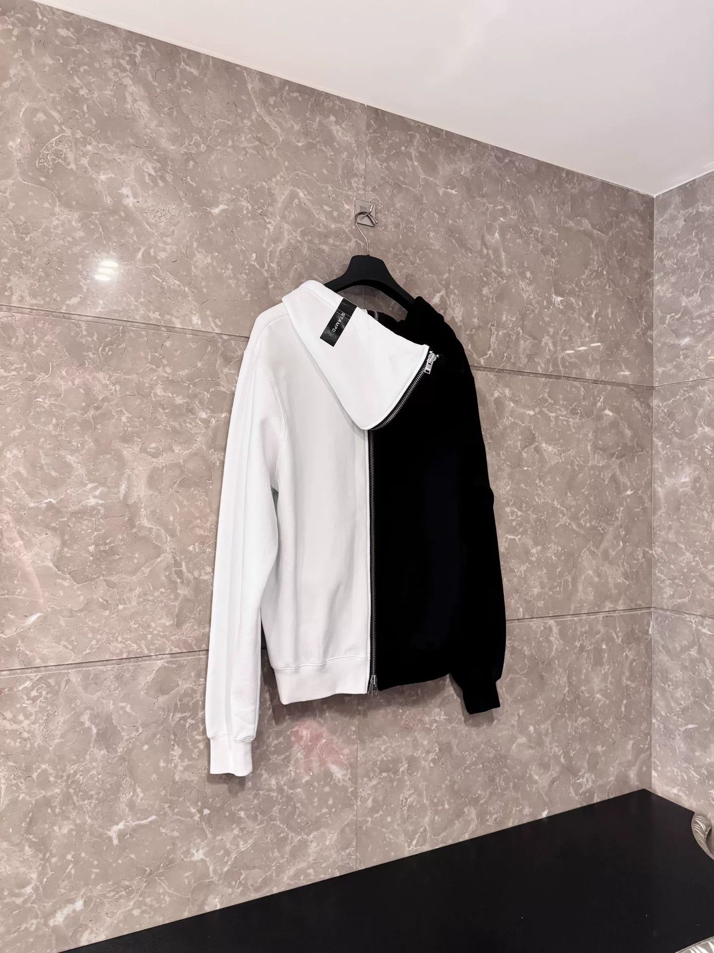 Stampd STAMPD Black and White Hooded Sweatshirt Size US M / EU 48-50 / 2 - 2 Thumbnail