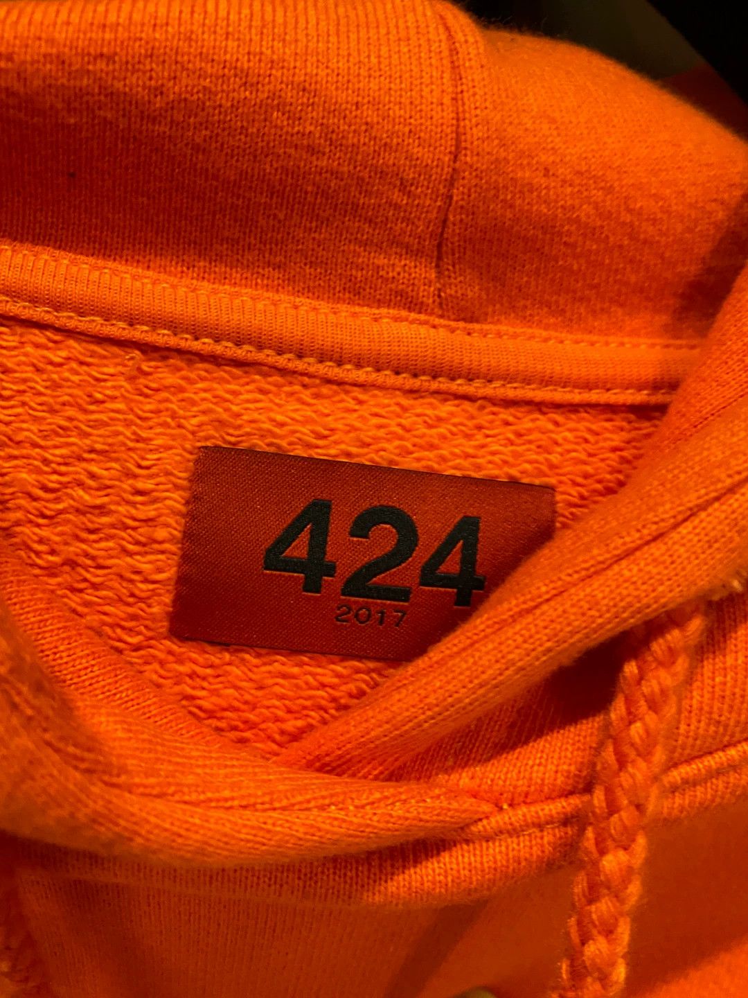 424 Orange Embroidered Logo Hoodie for Men Size US M / EU 48-50 / 2 - 4 Thumbnail