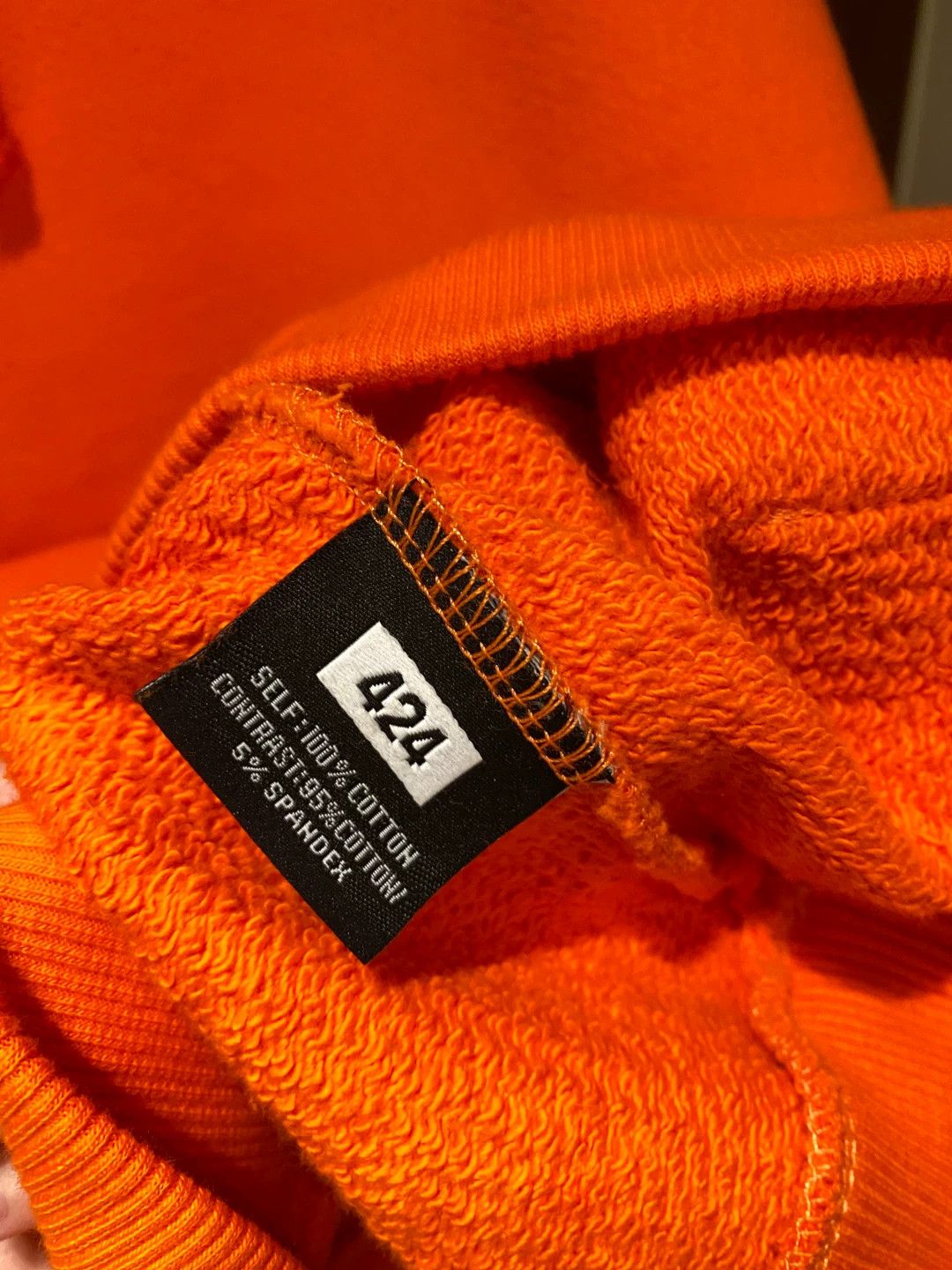 424 Orange Embroidered Logo Hoodie for Men Size US M / EU 48-50 / 2 - 5 Thumbnail