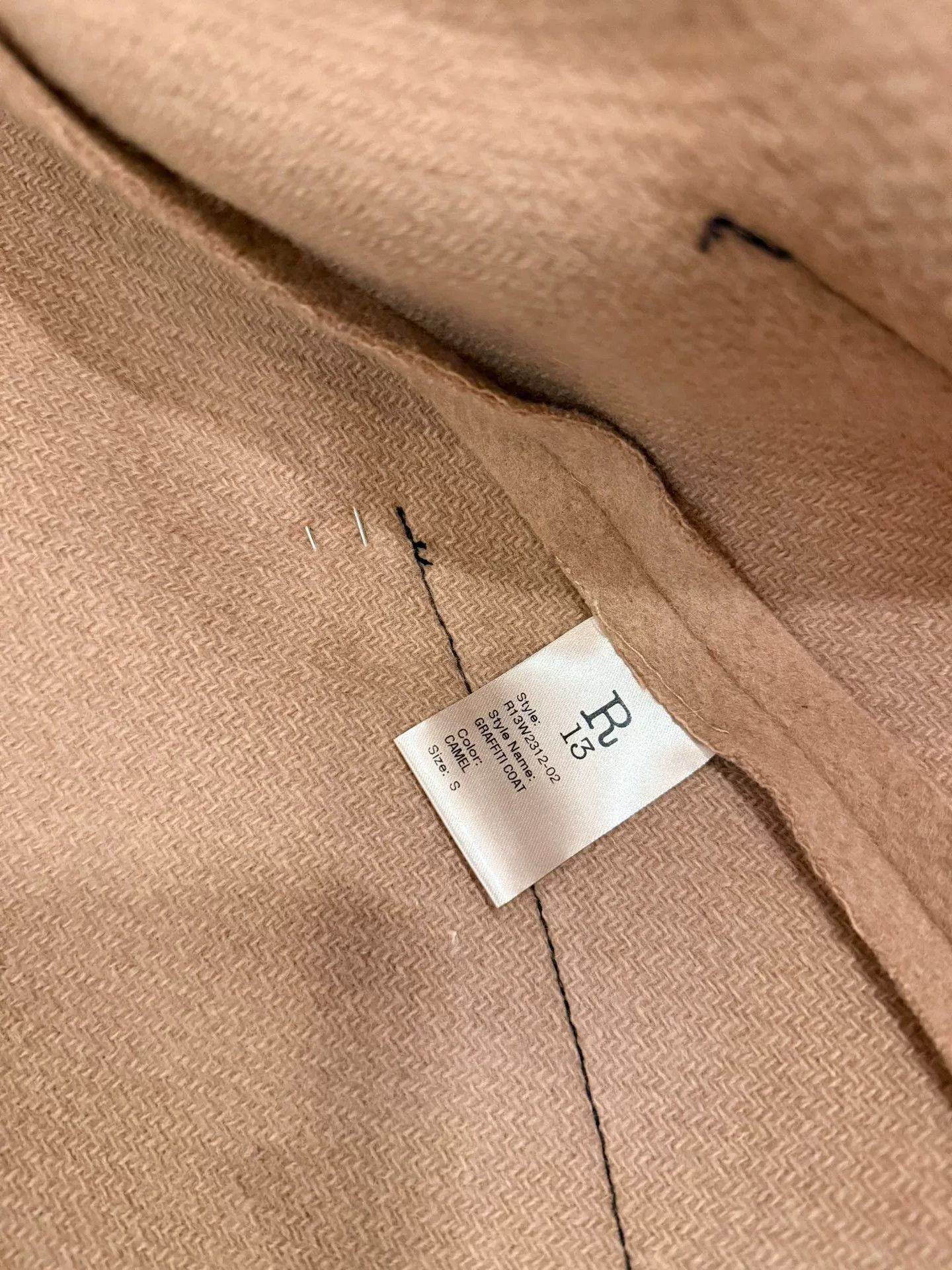 R13 R13 Limited Edition Wool Blend Coat Size S / US 4 / IT 40 - 3 Thumbnail