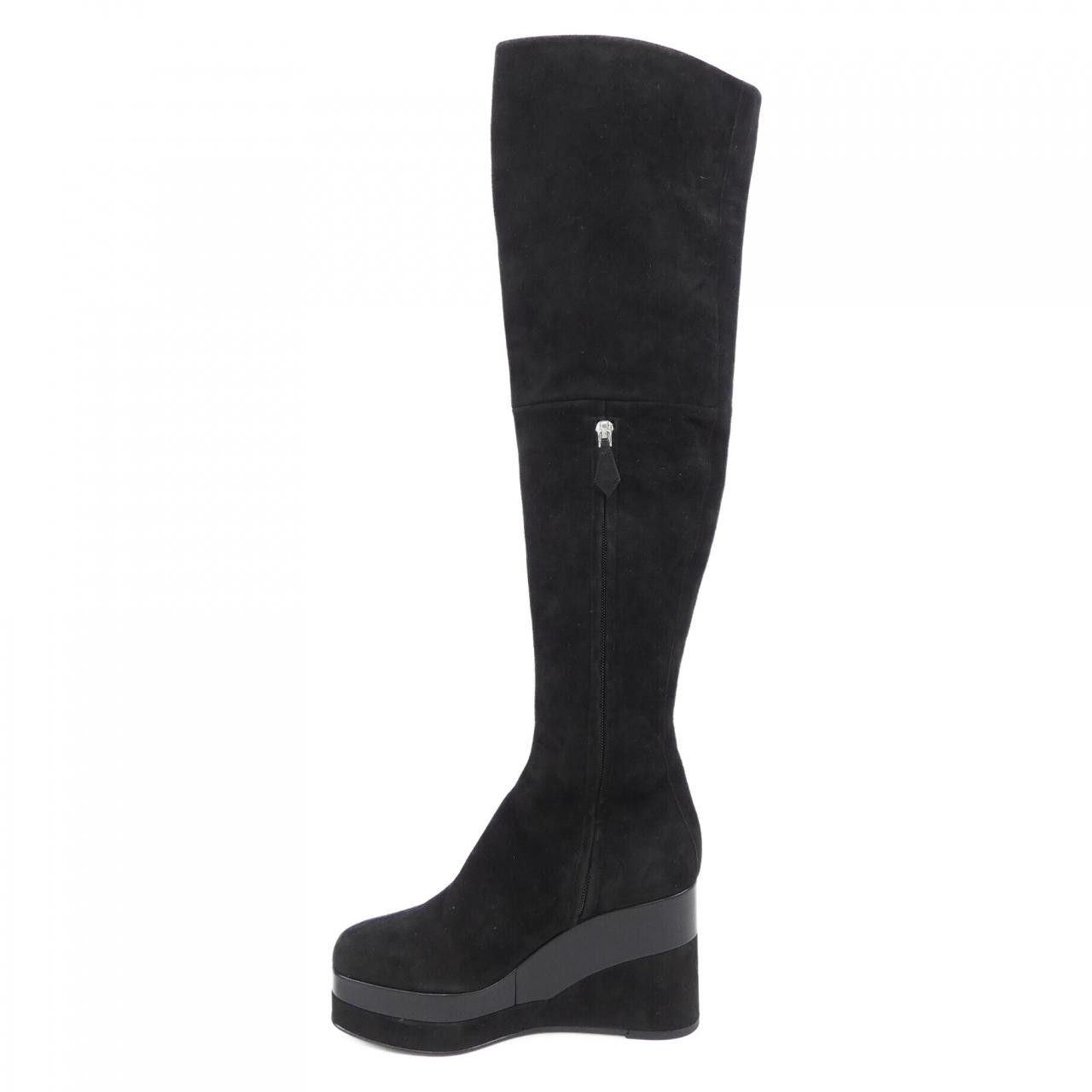 Hermes Hermes Hermes 182222Z Long Boots Leather Shoes DUTY FREE for USA Size ONE SIZE - 2 Thumbnail