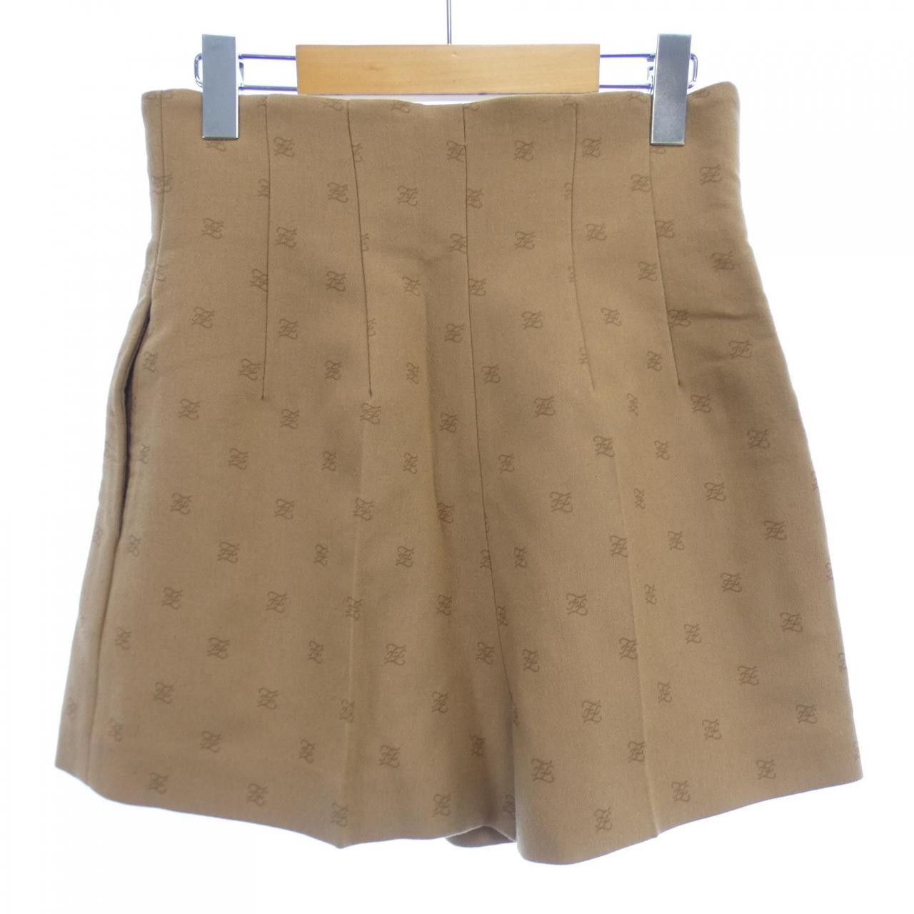 Fendi Fendi Fendi FR6336 AHL4 Cashmere Blend Shorts Textile Shorts FR6336AHL4 DUTY FREE for USA Size ONE SIZE - 2 Thumbnail