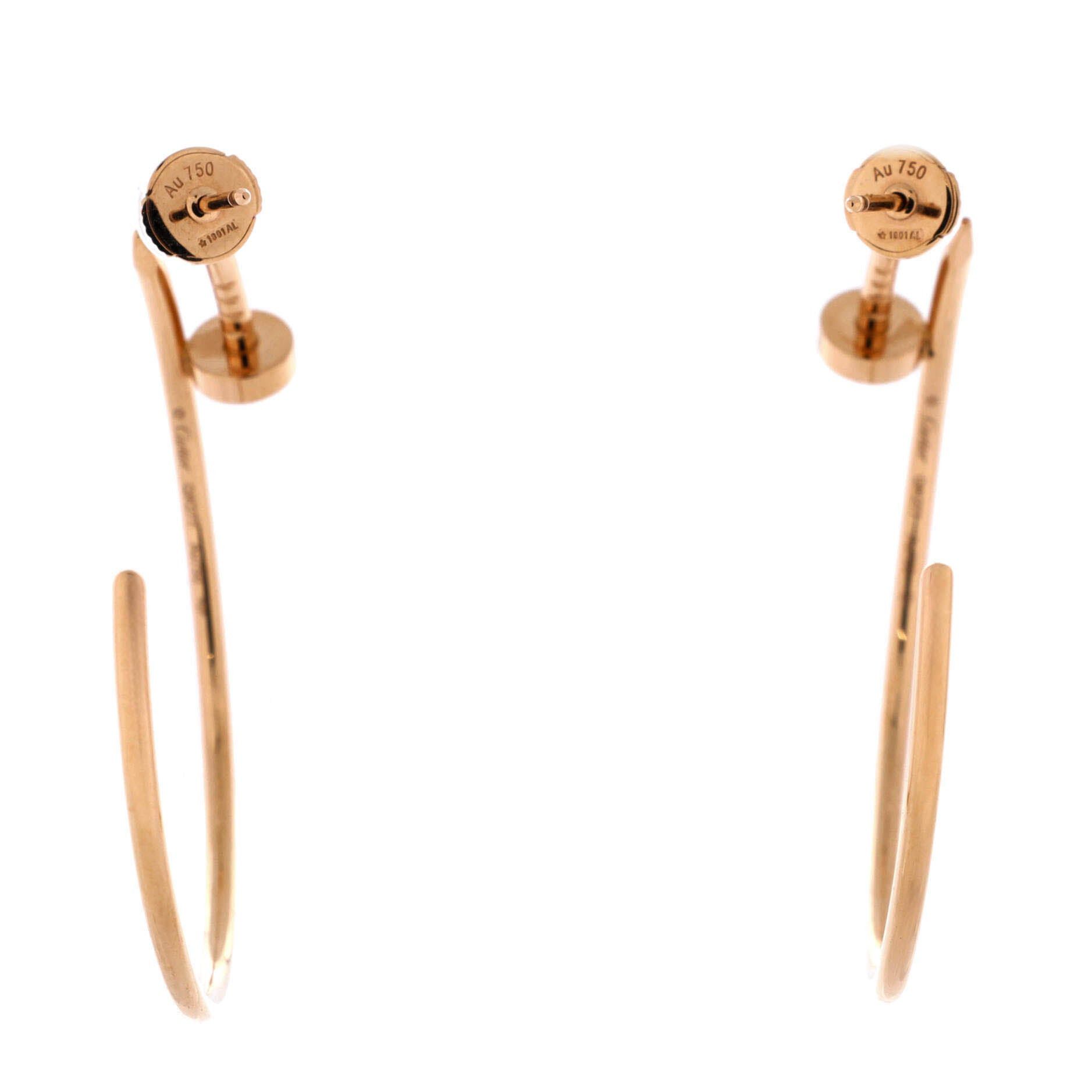 Cartier Juste un Clou Hoop Earrings Size ONE SIZE - 3 Thumbnail
