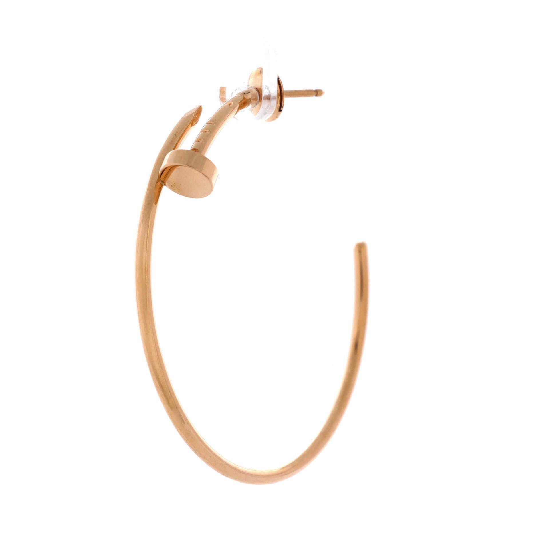 Cartier Juste un Clou Hoop Earrings Size ONE SIZE - 2 Thumbnail