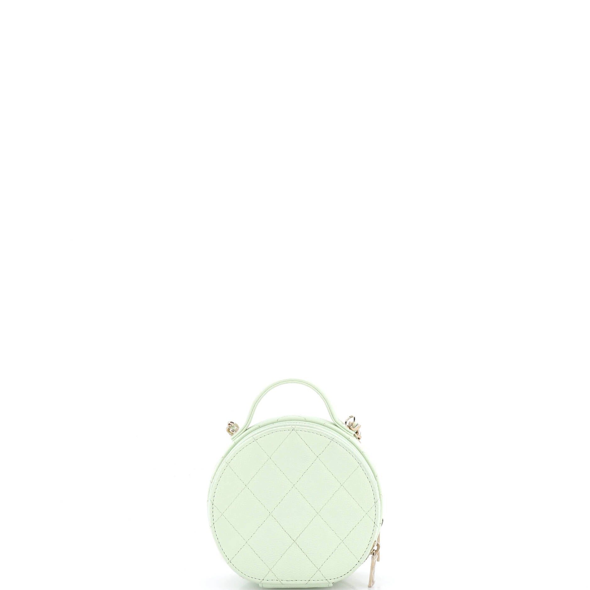 Chanel Handle with Care Round Vanity Case with Chain Size ONE SIZE - 3 Thumbnail