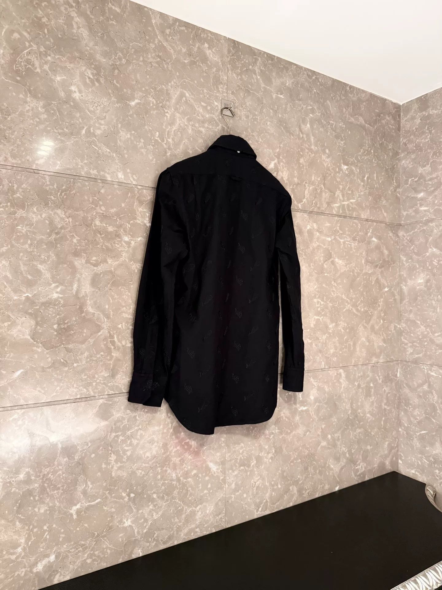 Thom Browne Thom Browne Black Embroidered Shirt Size US S / EU 44-46 / 1 - 2 Thumbnail