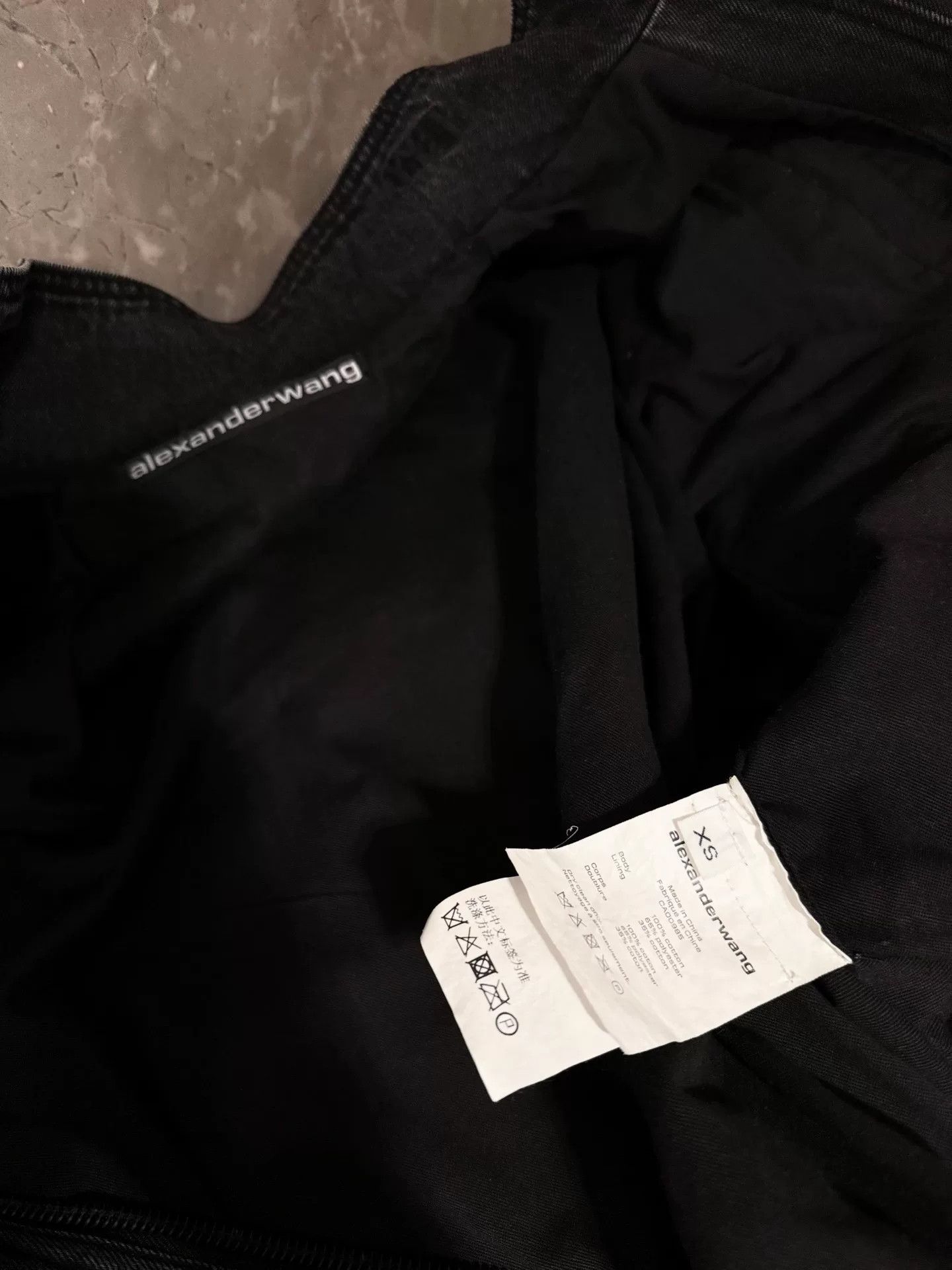 Alexander Wang Alexander Wang Gray Embroidered Denim Jacket Size XS / US 0-2 / IT 36-38 - 3 Thumbnail