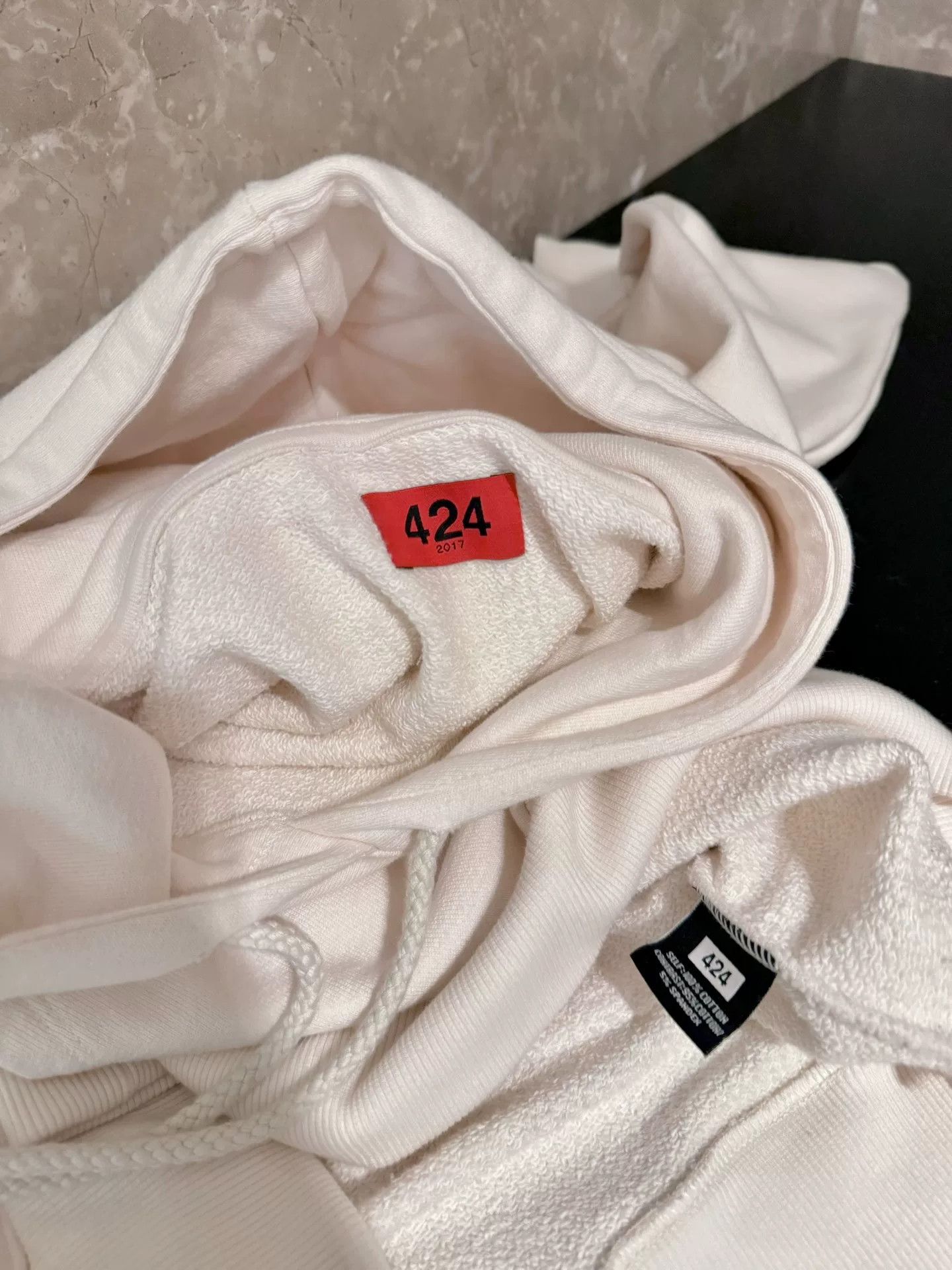 424 Beige Long Sleeve Hoodie by 424 Size US M / EU 48-50 / 2 - 3 Thumbnail