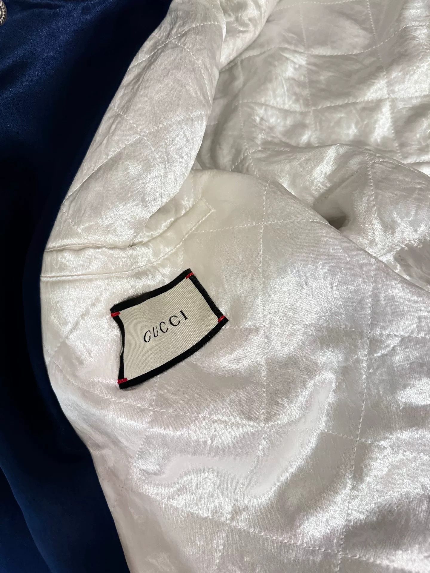Gucci Gucci x MLB NY Logo Silk Baseball Jacket Size US S / EU 44-46 / 1 - 3 Thumbnail