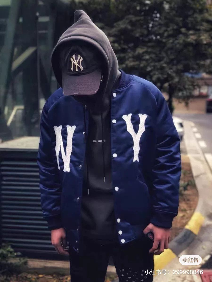 Gucci Gucci x MLB NY Logo Silk Baseball Jacket Size US S / EU 44-46 / 1 - 5 Thumbnail