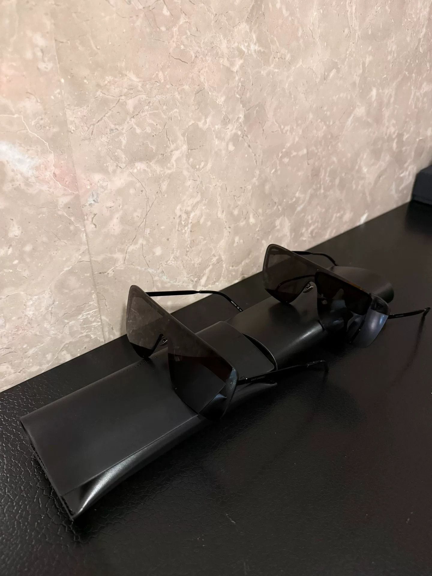Saint Laurent Paris Saint Laurent Black Sunglasses Set Size ONE SIZE - 2 Thumbnail