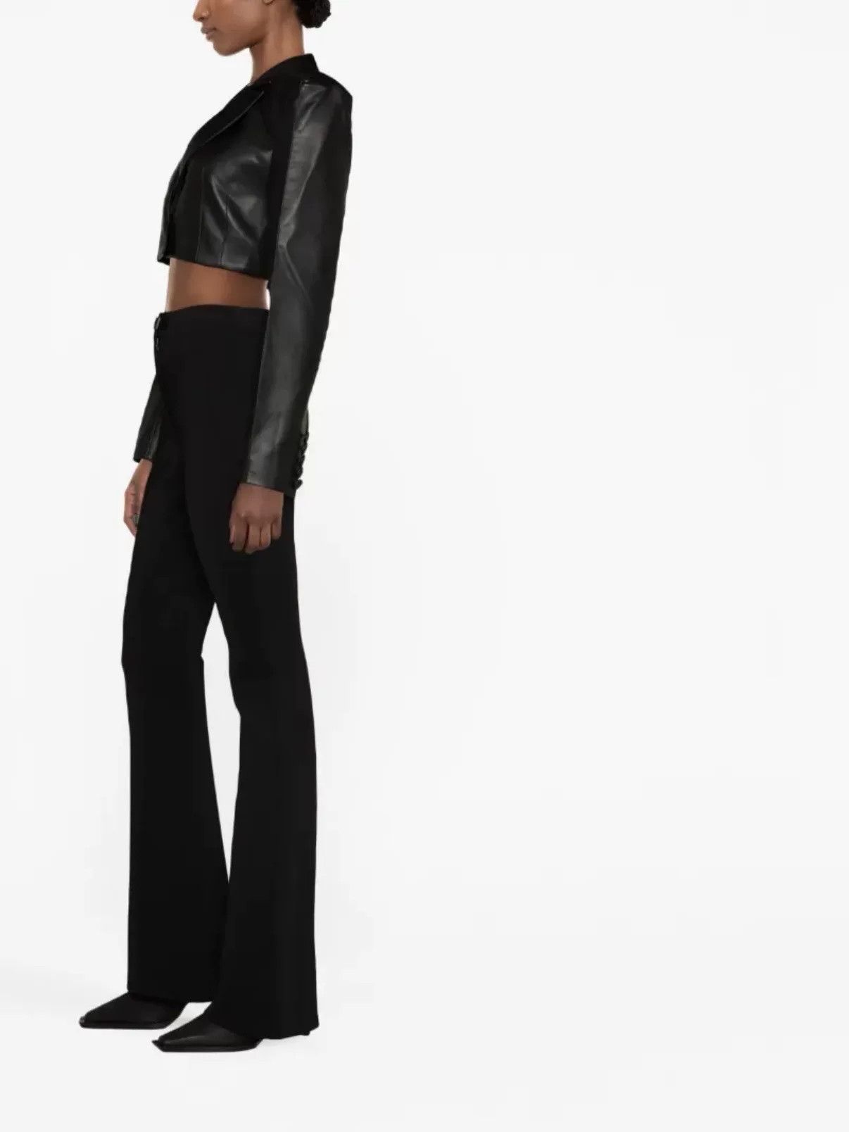 Aleksandre Akhalkatsishvili Aleksandre Akhalkatsishvili Black Leather Jacket Size S / US 4 / IT 40 - 6 Thumbnail