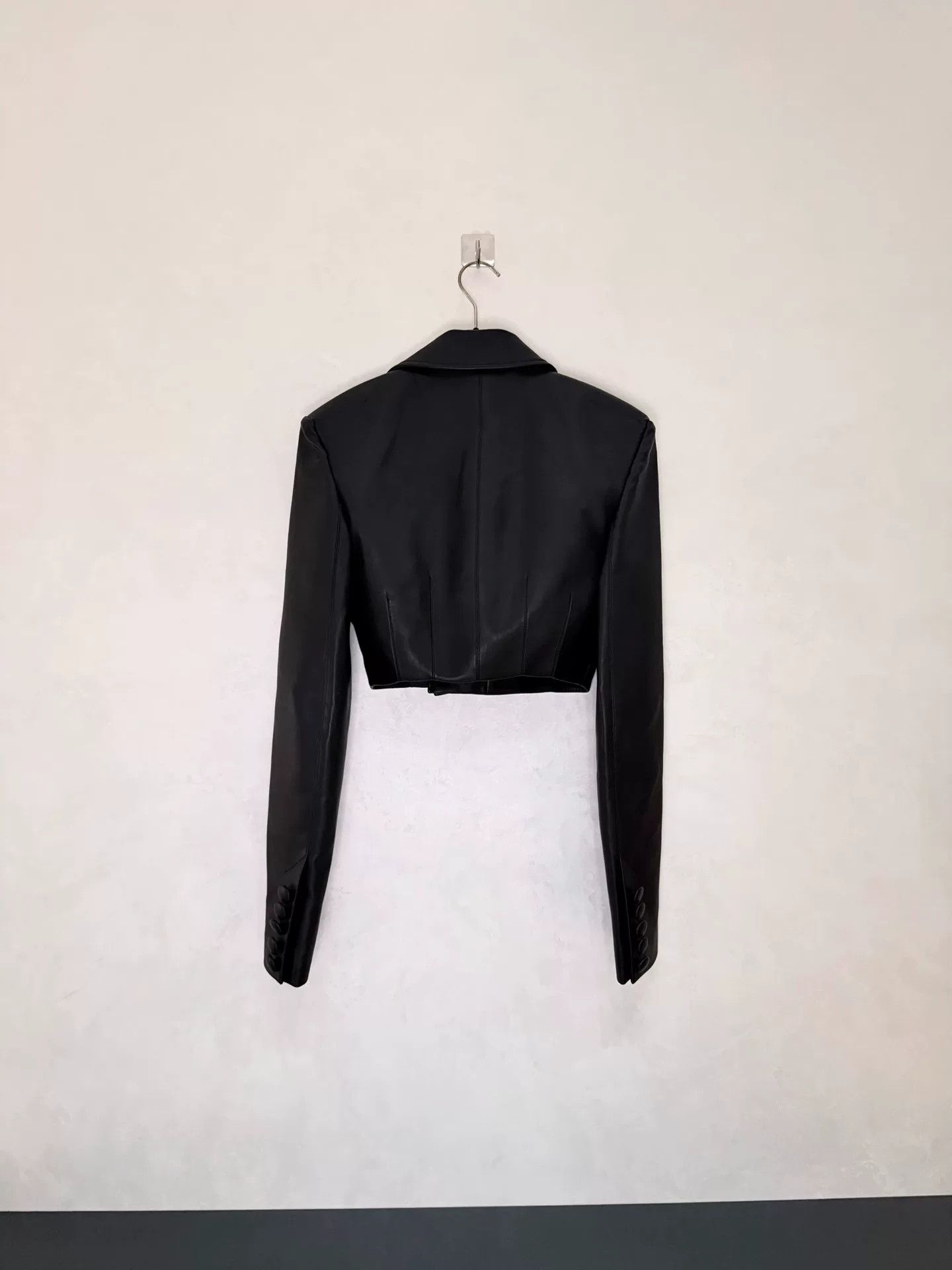 Aleksandre Akhalkatsishvili Aleksandre Akhalkatsishvili Black Leather Jacket Size S / US 4 / IT 40 - 2 Thumbnail