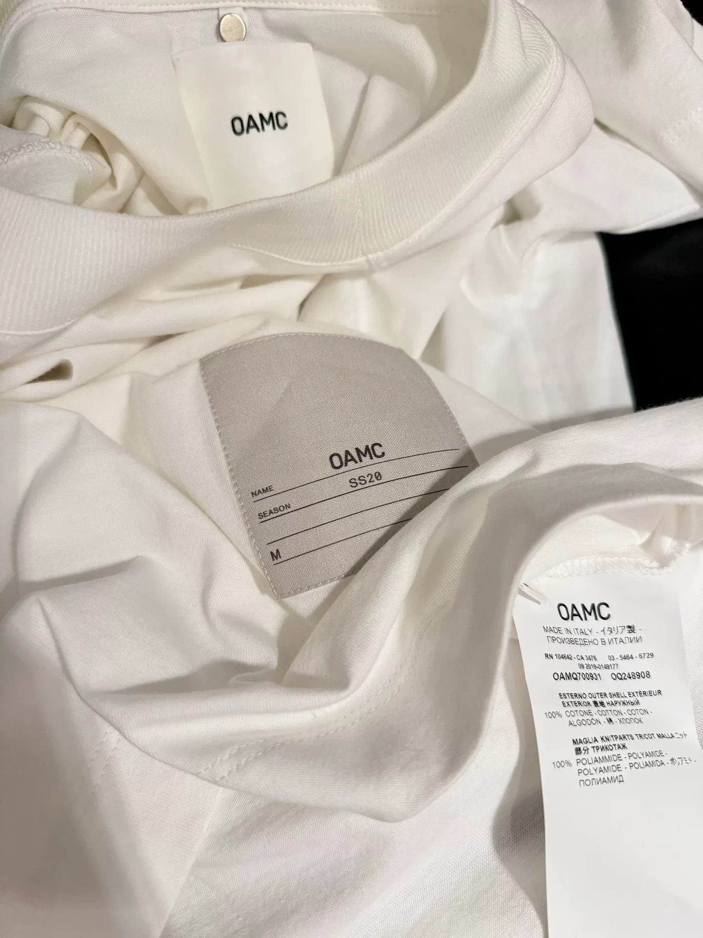OAMC OAMC White Short Sleeve T-Shirt Size US M / EU 48-50 / 2 - 3 Thumbnail
