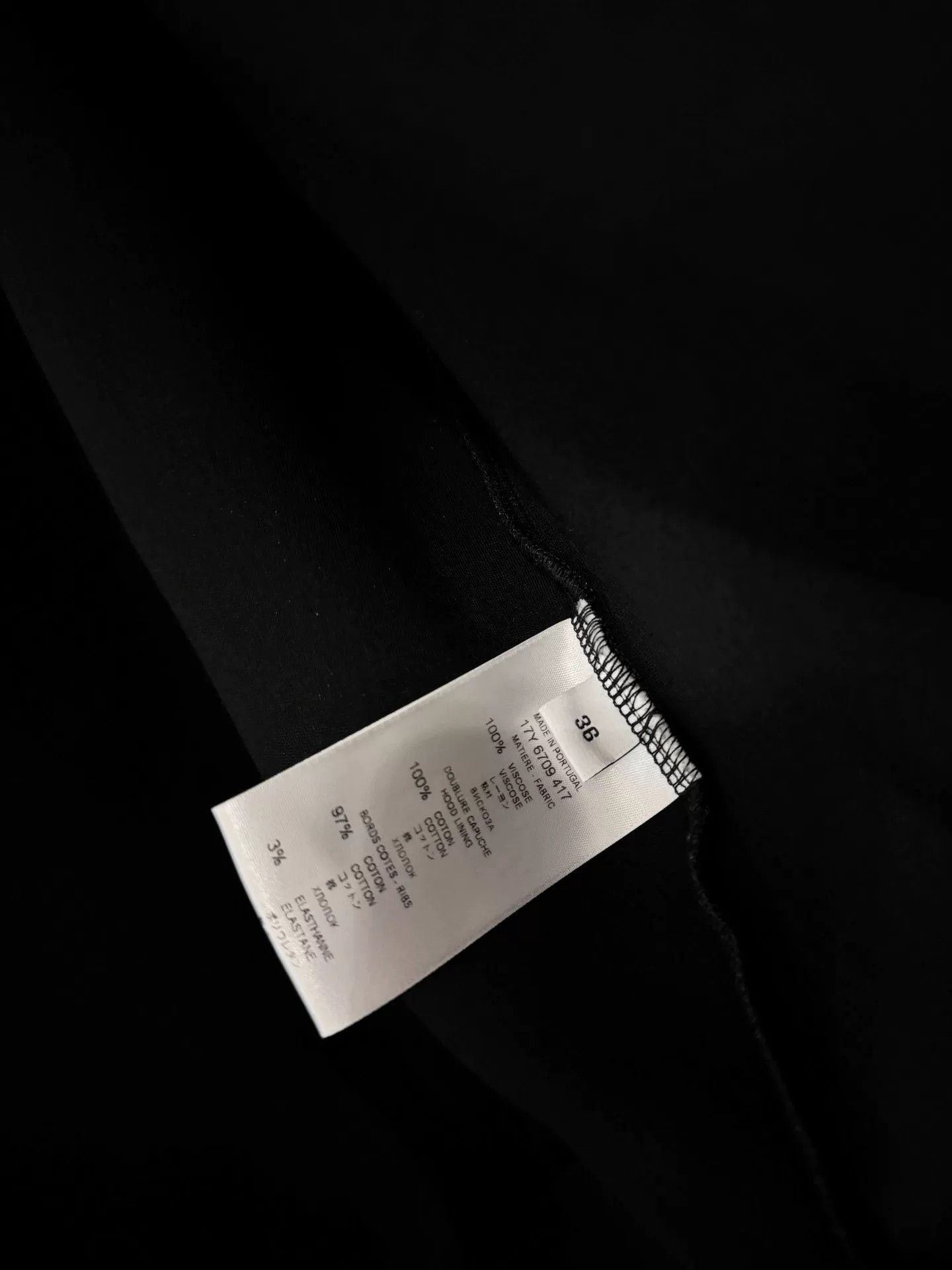 Givenchy Givenchy Black Oversized Sweatshirt Jacket Size XS / US 0-2 / IT 36-38 - 3 Thumbnail