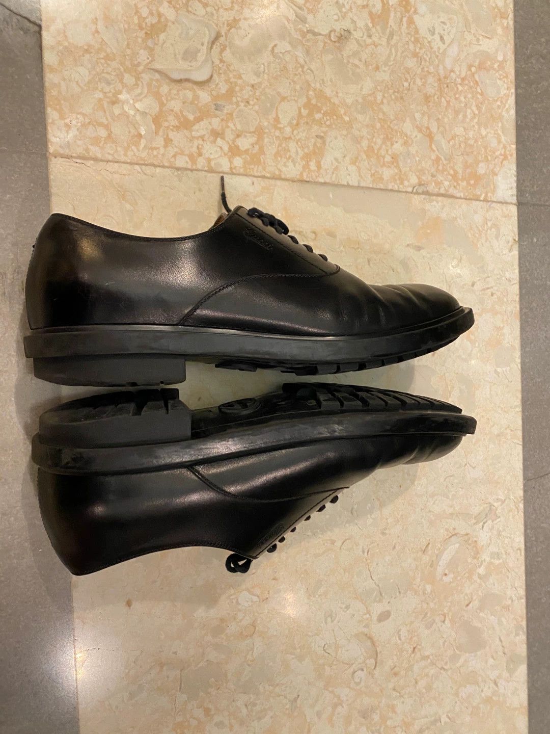 Gucci Gucci Men's Black Casual Lace-up Shoes Size US 7.5 / EU 40-41 - 4 Thumbnail