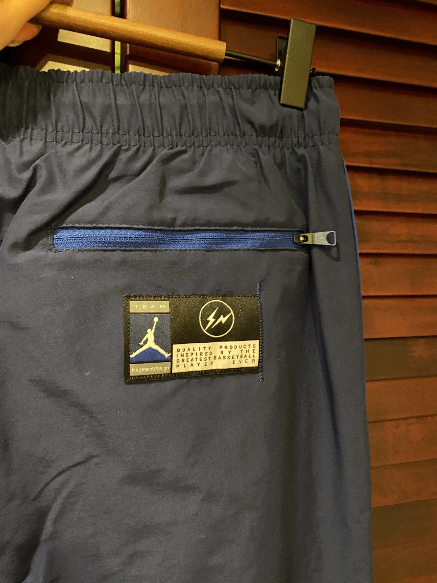Jordan Brand Jordan x Fragment Blue Sport Pants Size US 30 / EU 46 - 7 Thumbnail