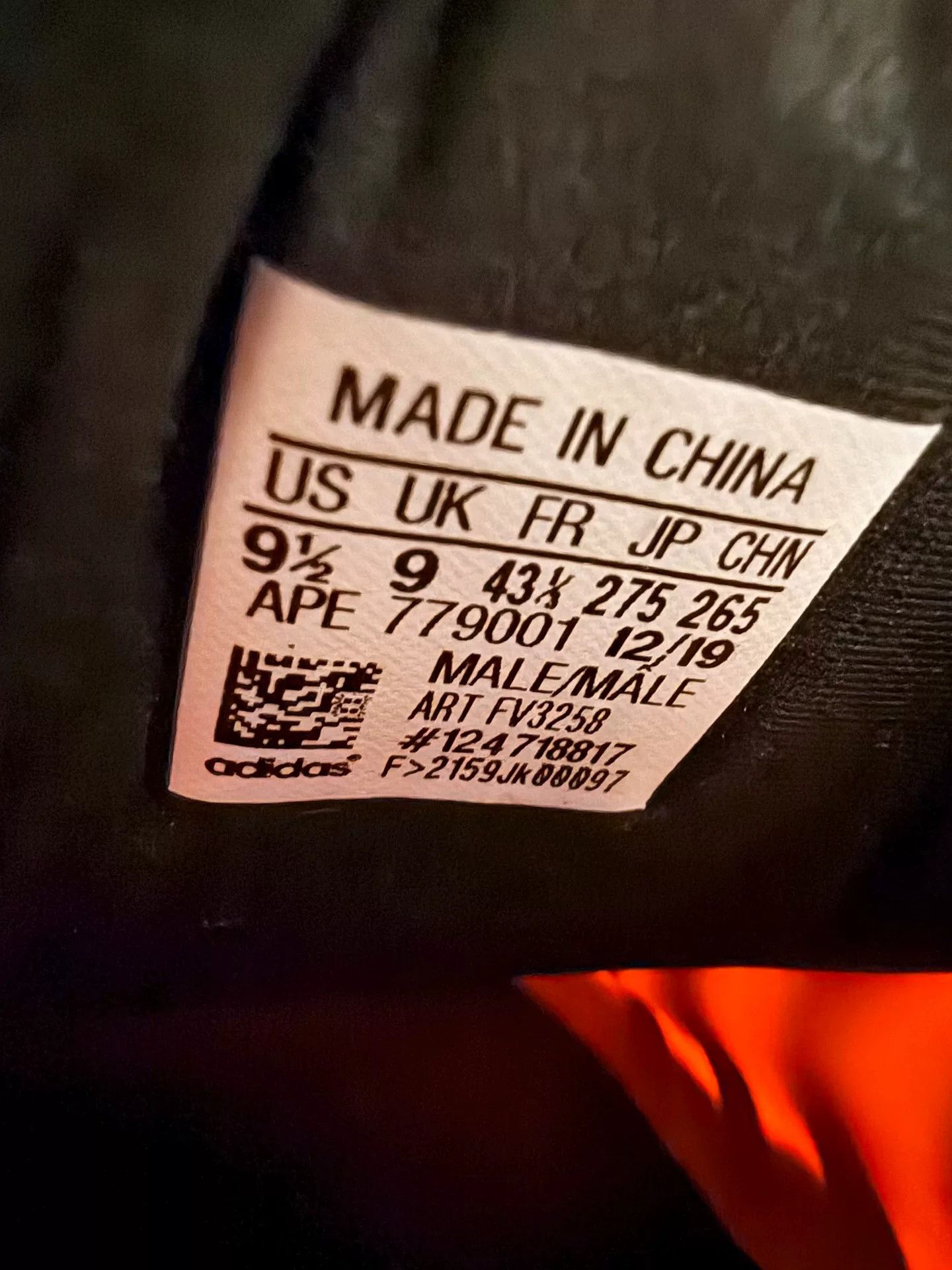 Yeezy Yeezy Boost 700 MNVN Black Orange Sneakers Size US 10 / EU 43 - 4 Thumbnail