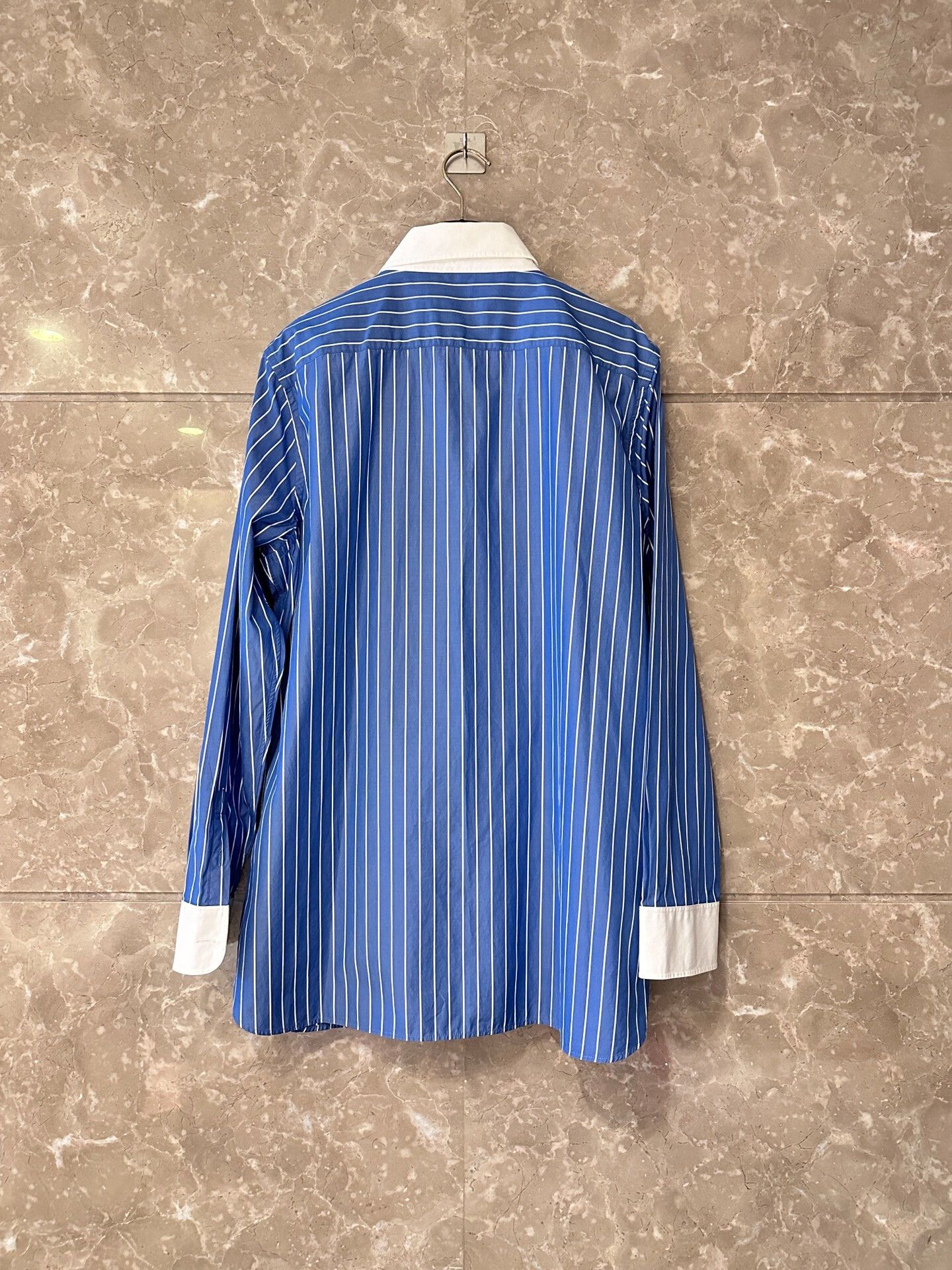 Maison Margiela Maison Margiela Blue Striped Shirt Dress Size S / US 4 / IT 40 - 2 Thumbnail